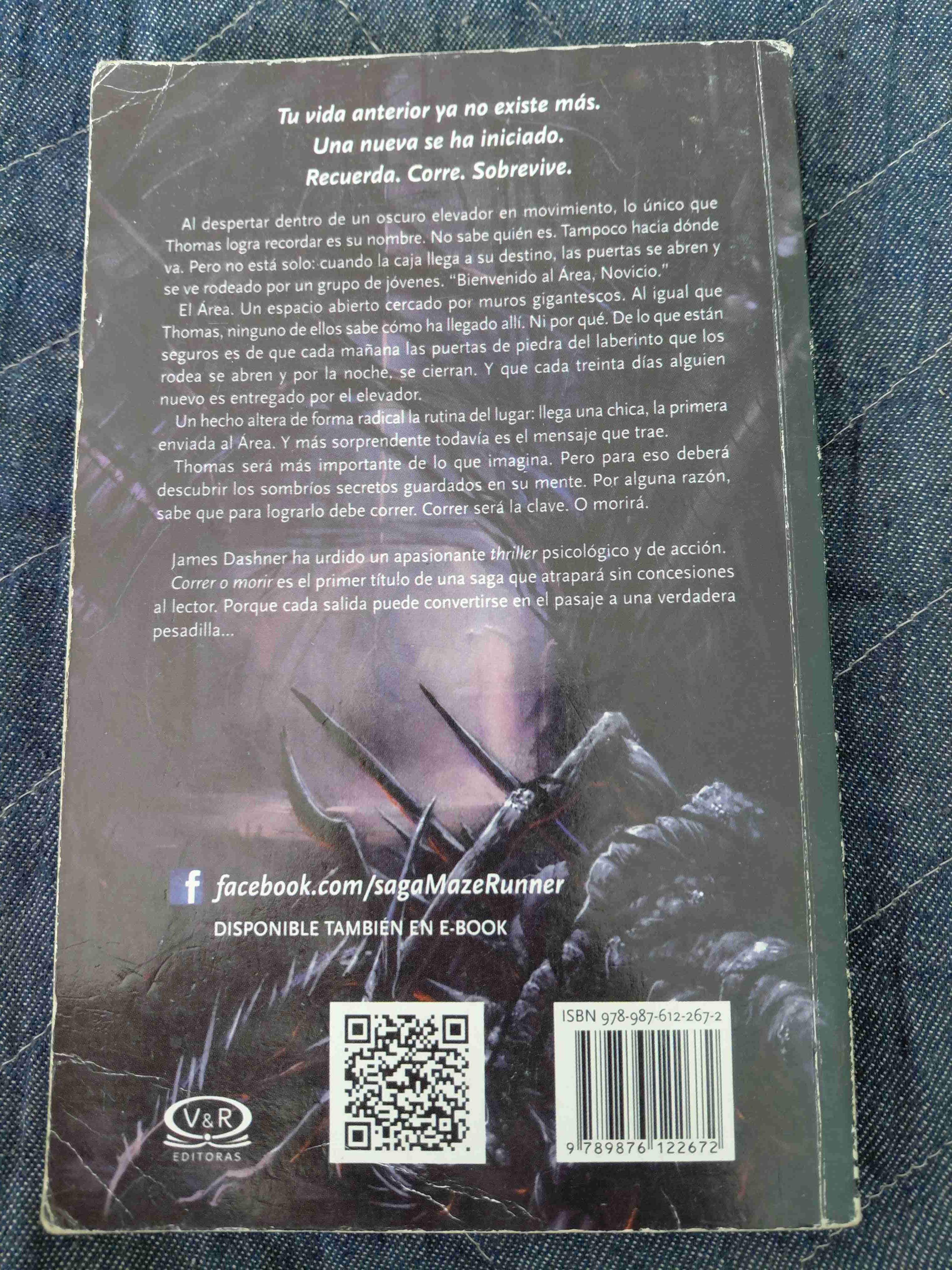 Libro Maze Runner: Correr o Morir - miniatura 2