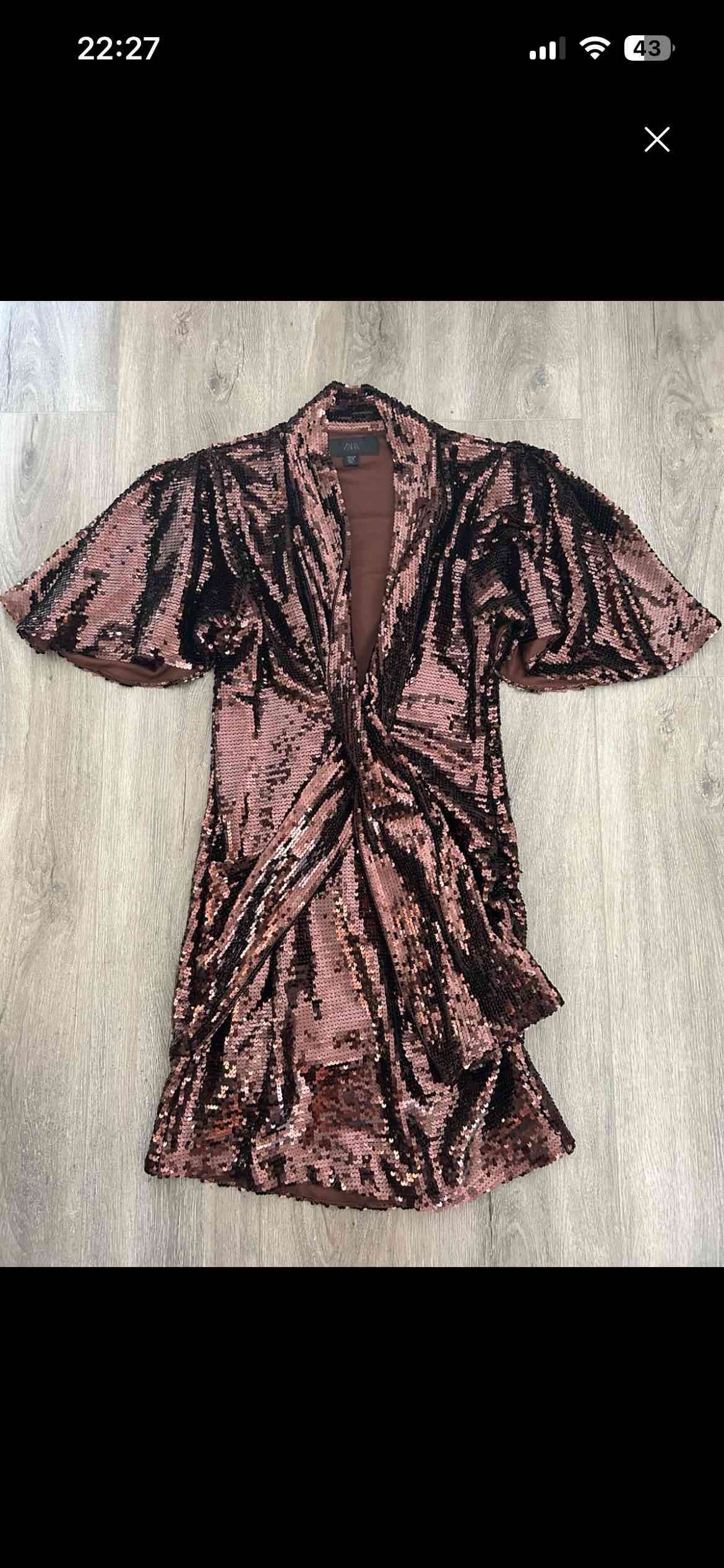 Vestido de lentejuelas ZARA - miniatura 2