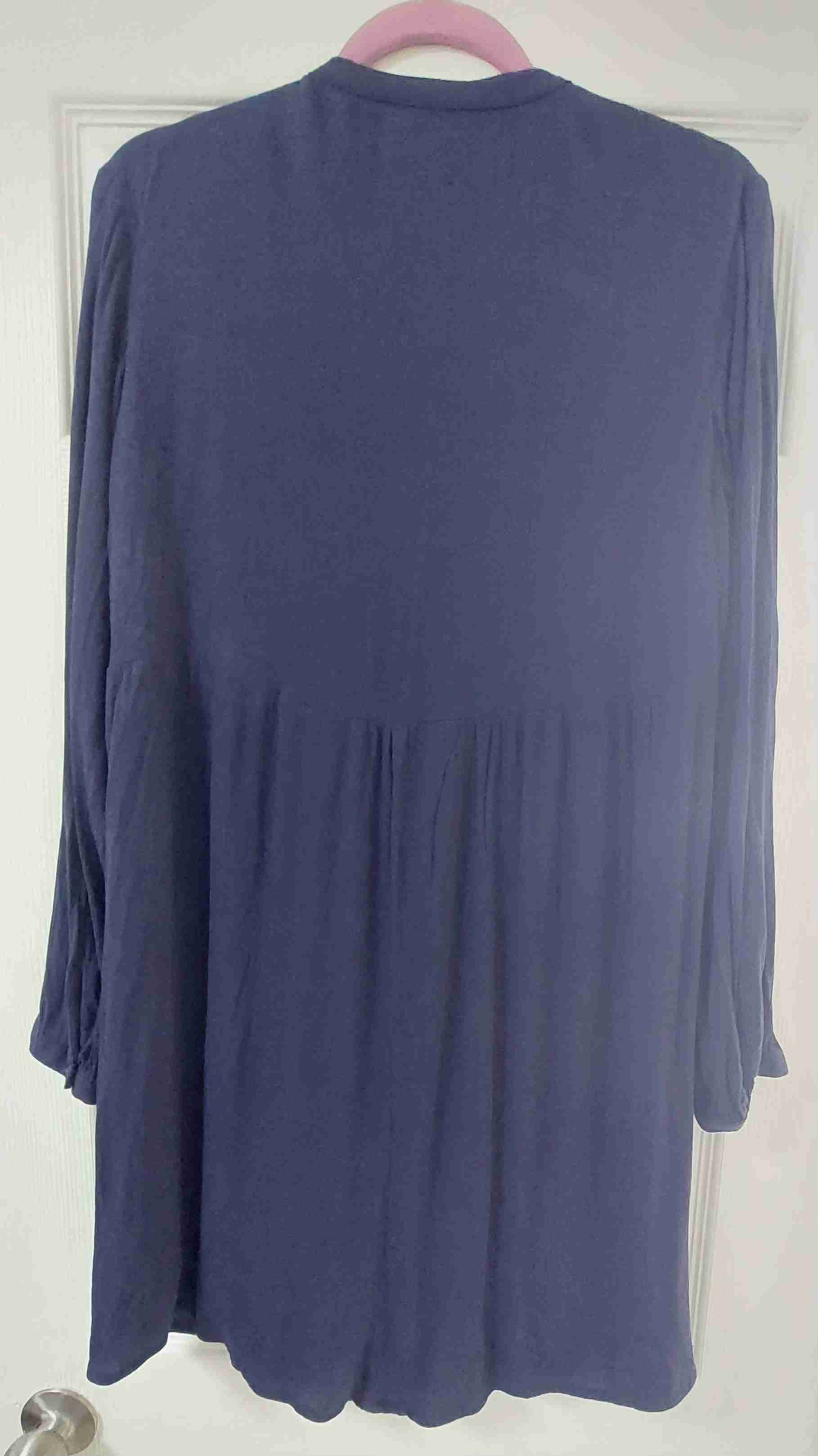 Vestido azul plisado - miniatura 2