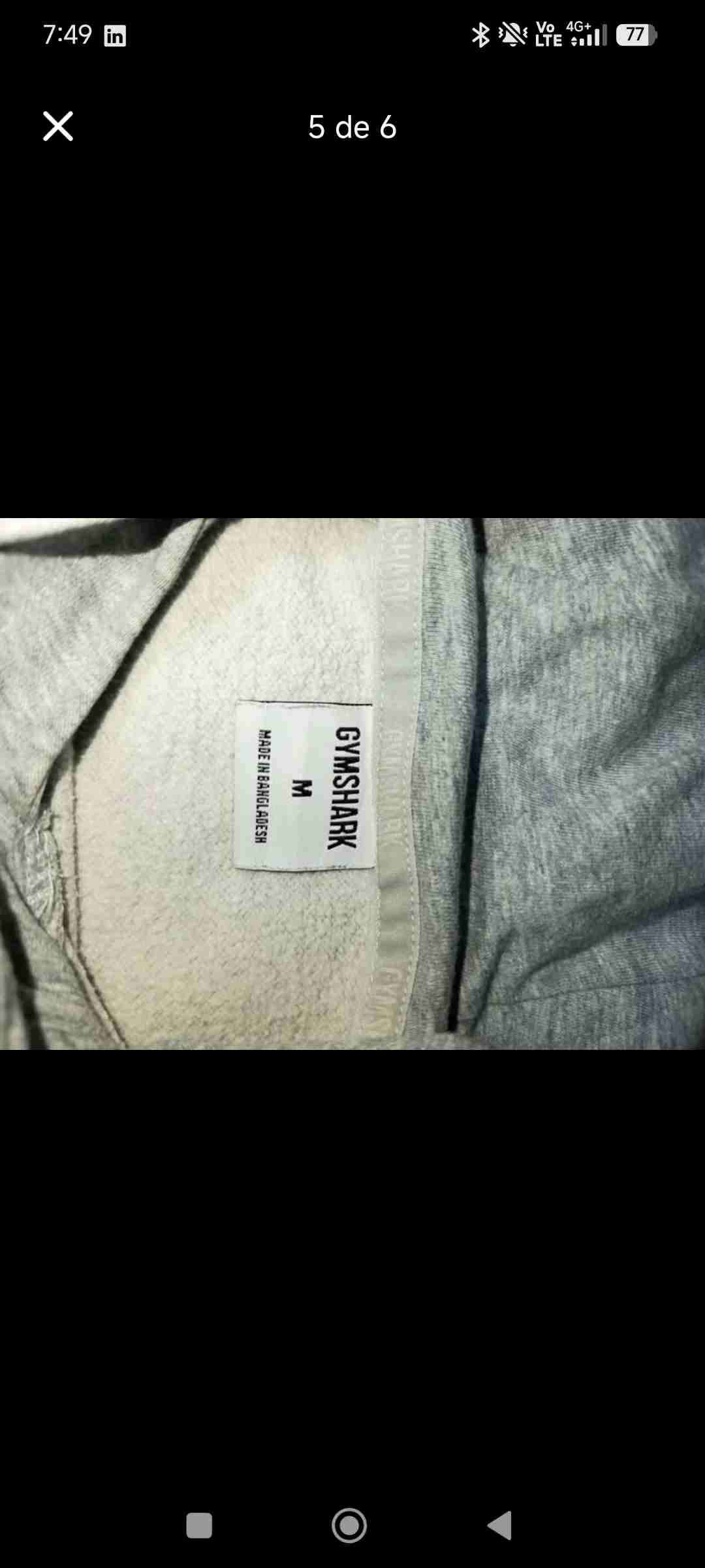 Polerón con capucha gris - miniatura 3