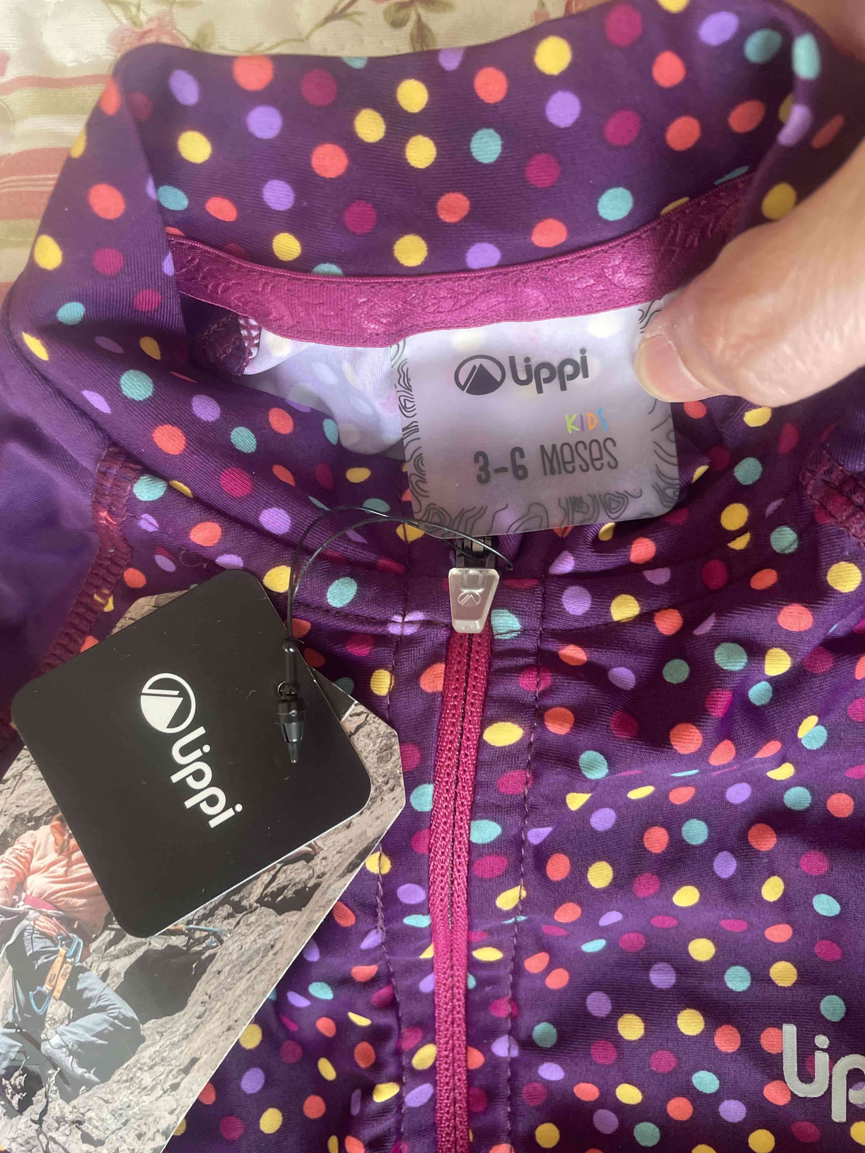 Traje de baño morado con puntos bebe - miniatura 2