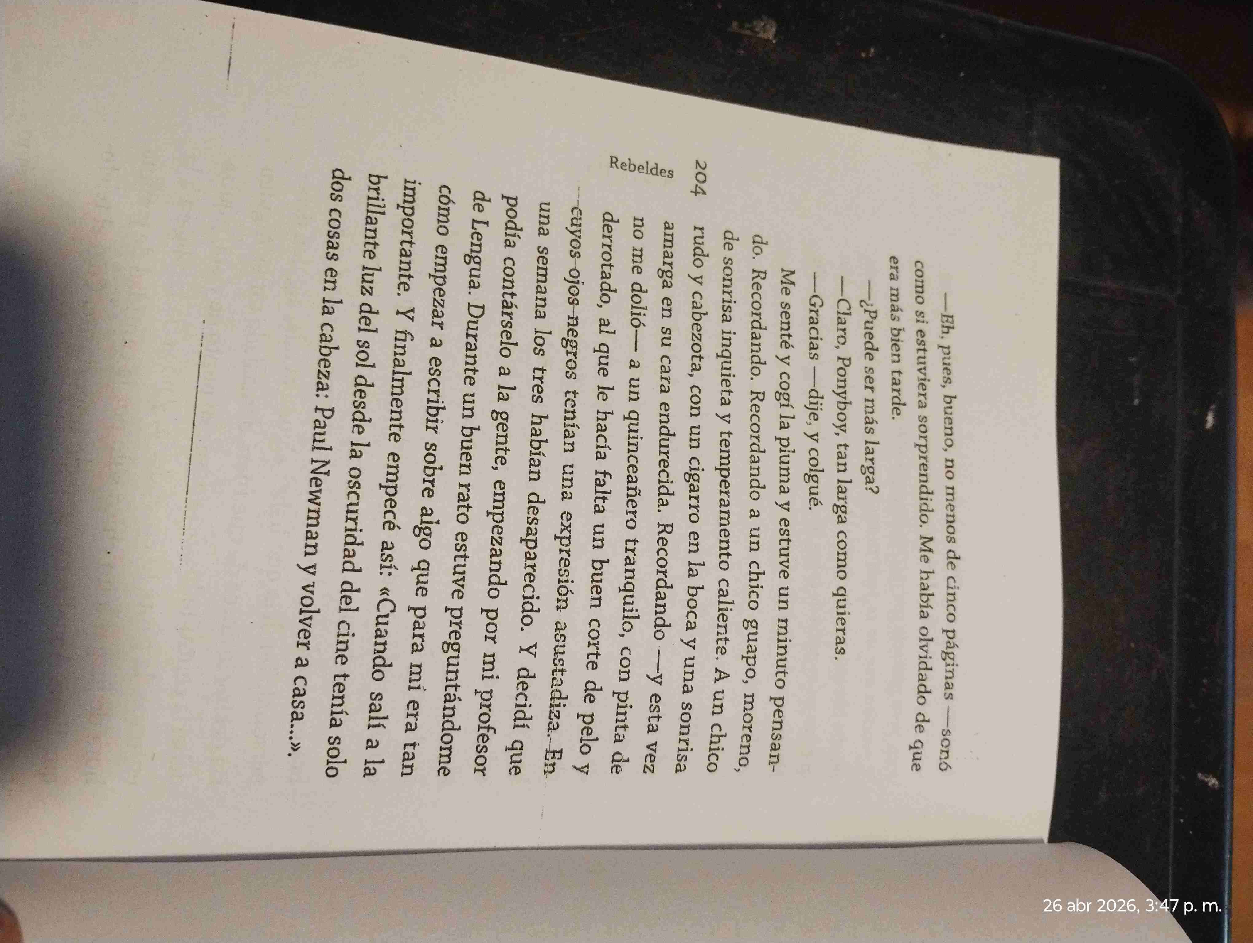 Libro Rebeldes de Susan E. Hinton - miniatura 3