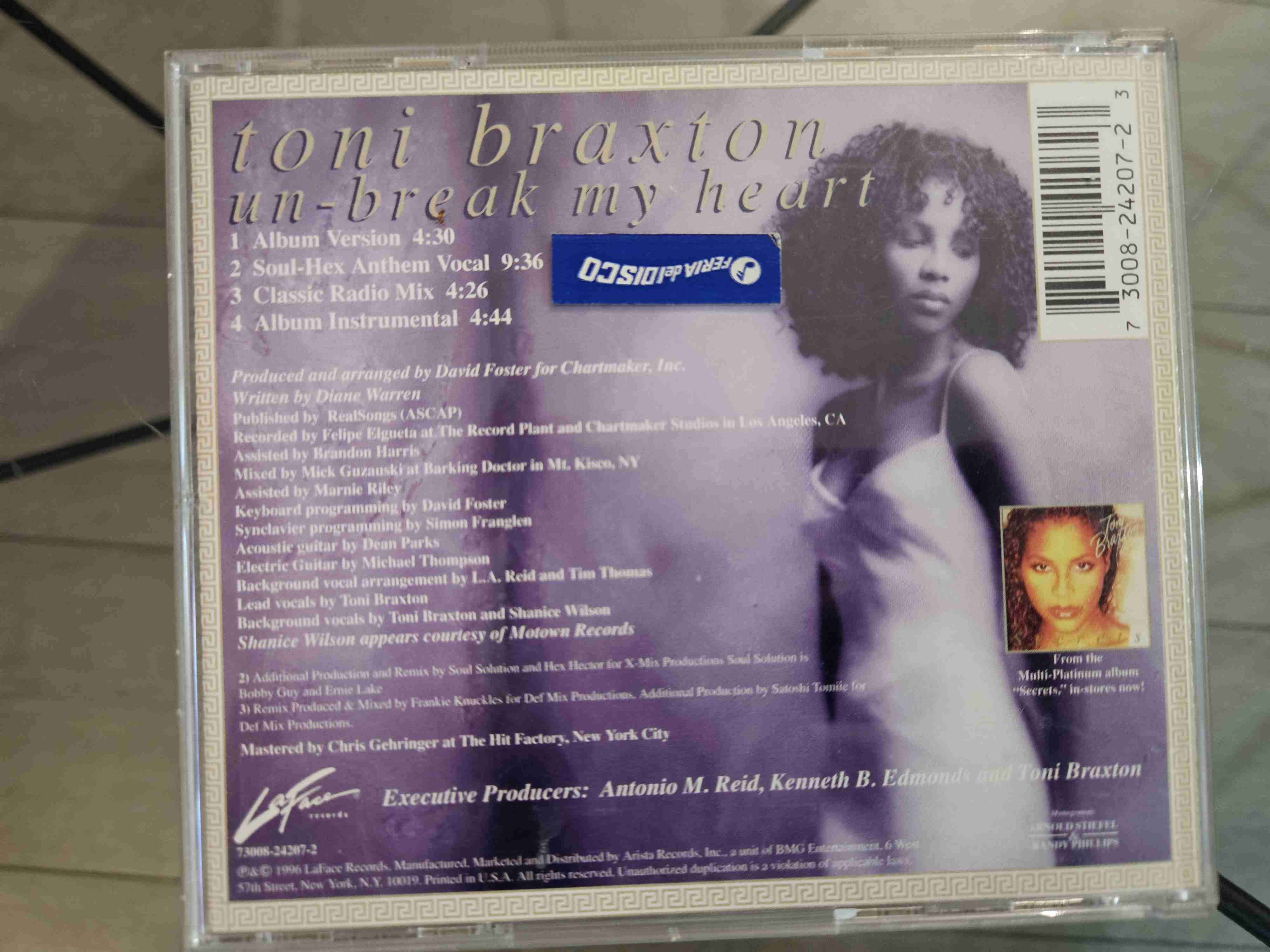 CD Toni Braxton Un-Break My Heart - miniatura 2