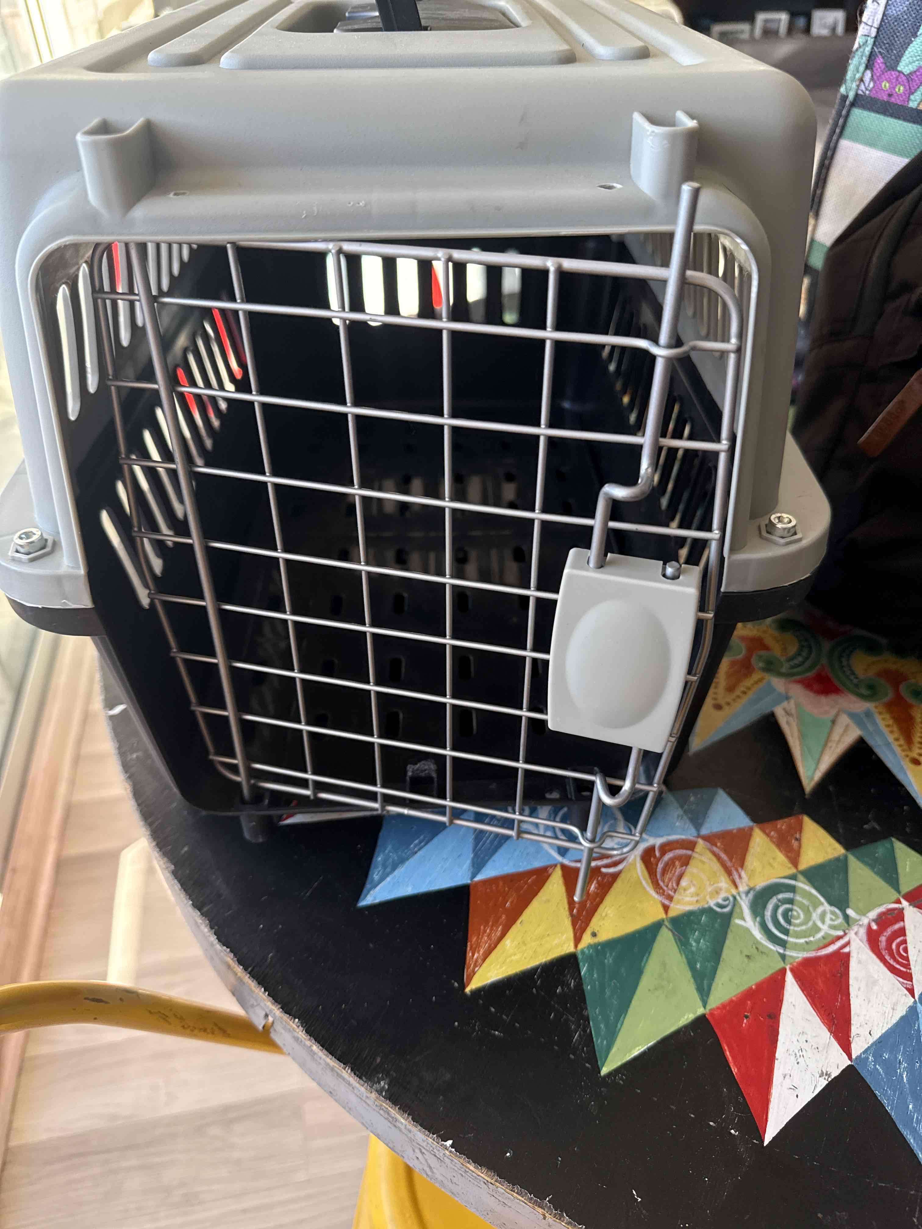 Transportadora de mascotas gris - miniatura 5