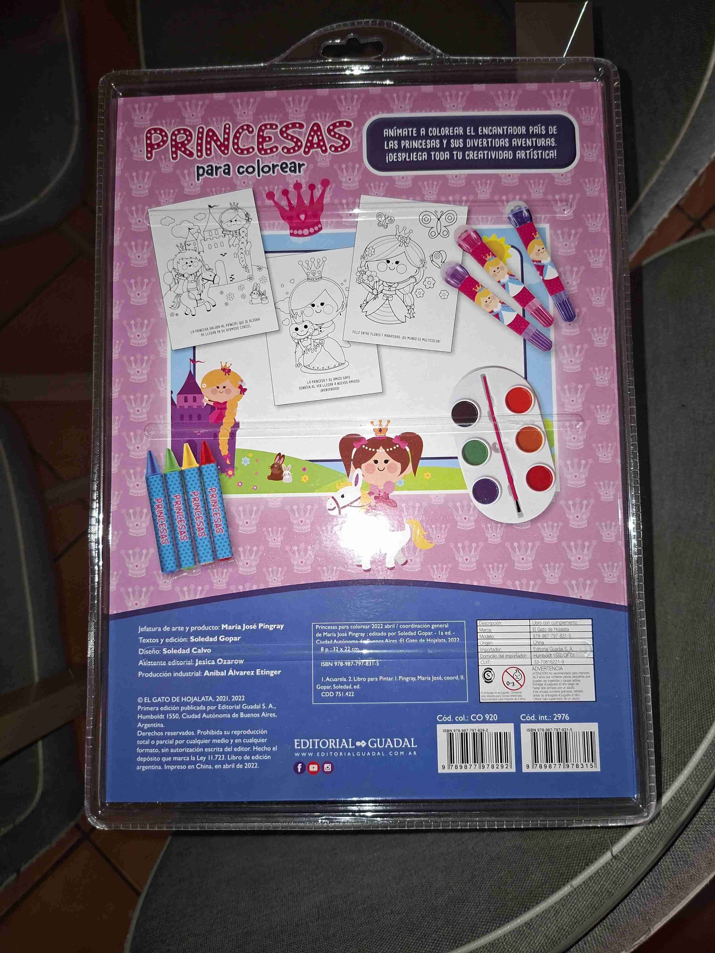 Libro Set leo y coloreo princesas - miniatura 2