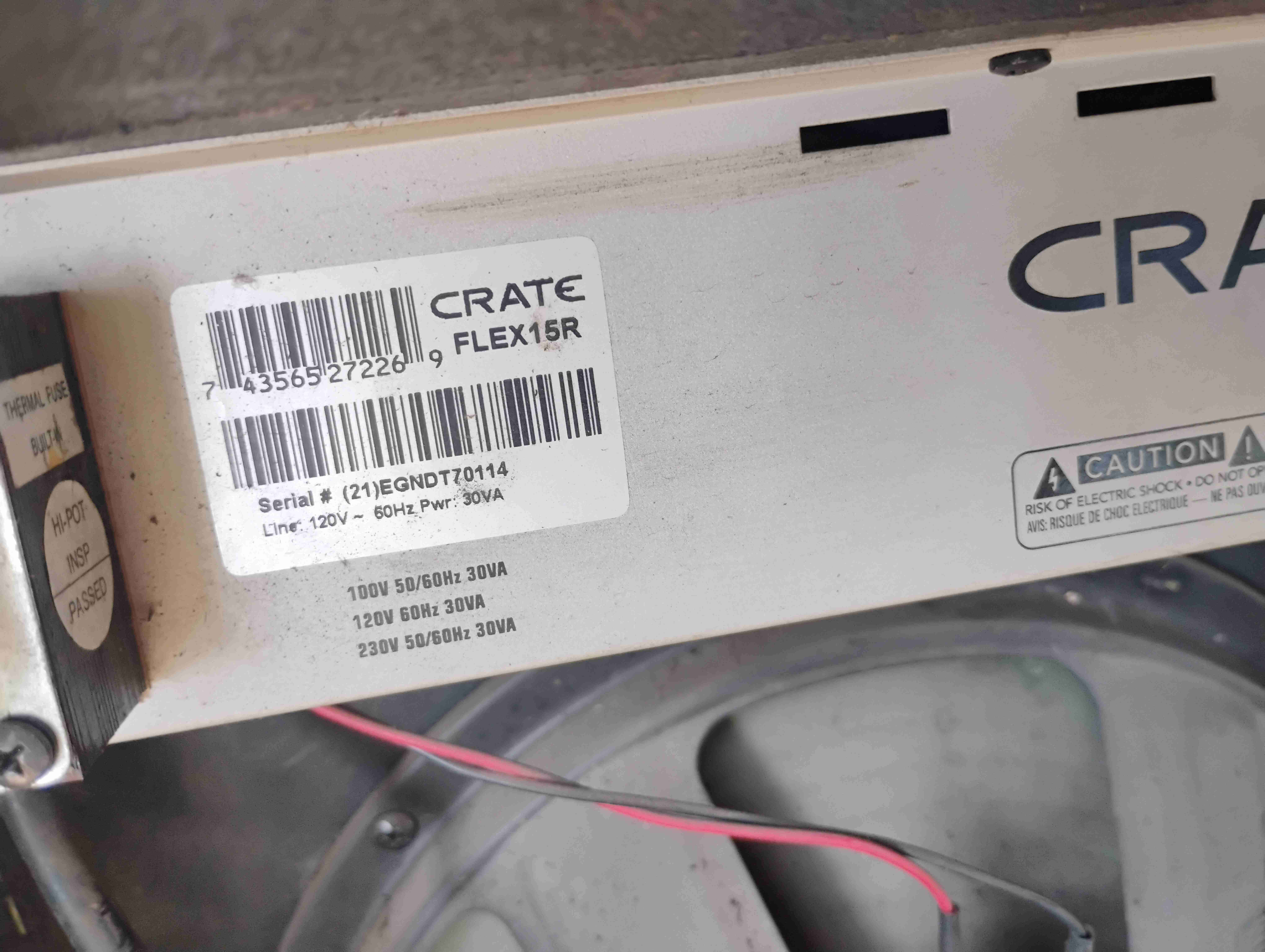 Amplificador Crate FlexWave 15R - miniatura 4