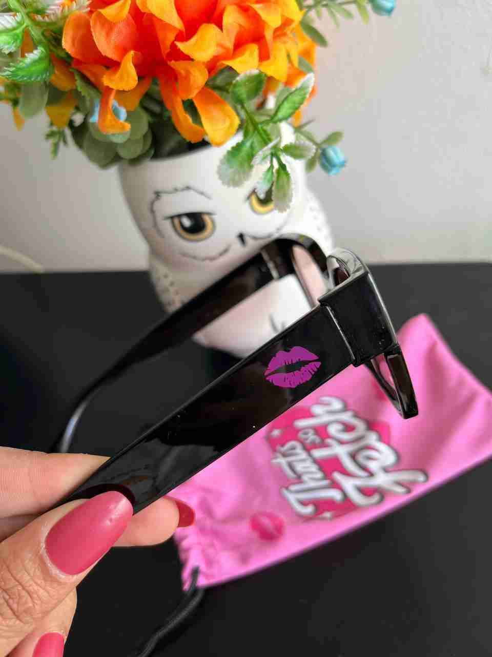 Gafas negras estilo Mean Girl - miniatura 2