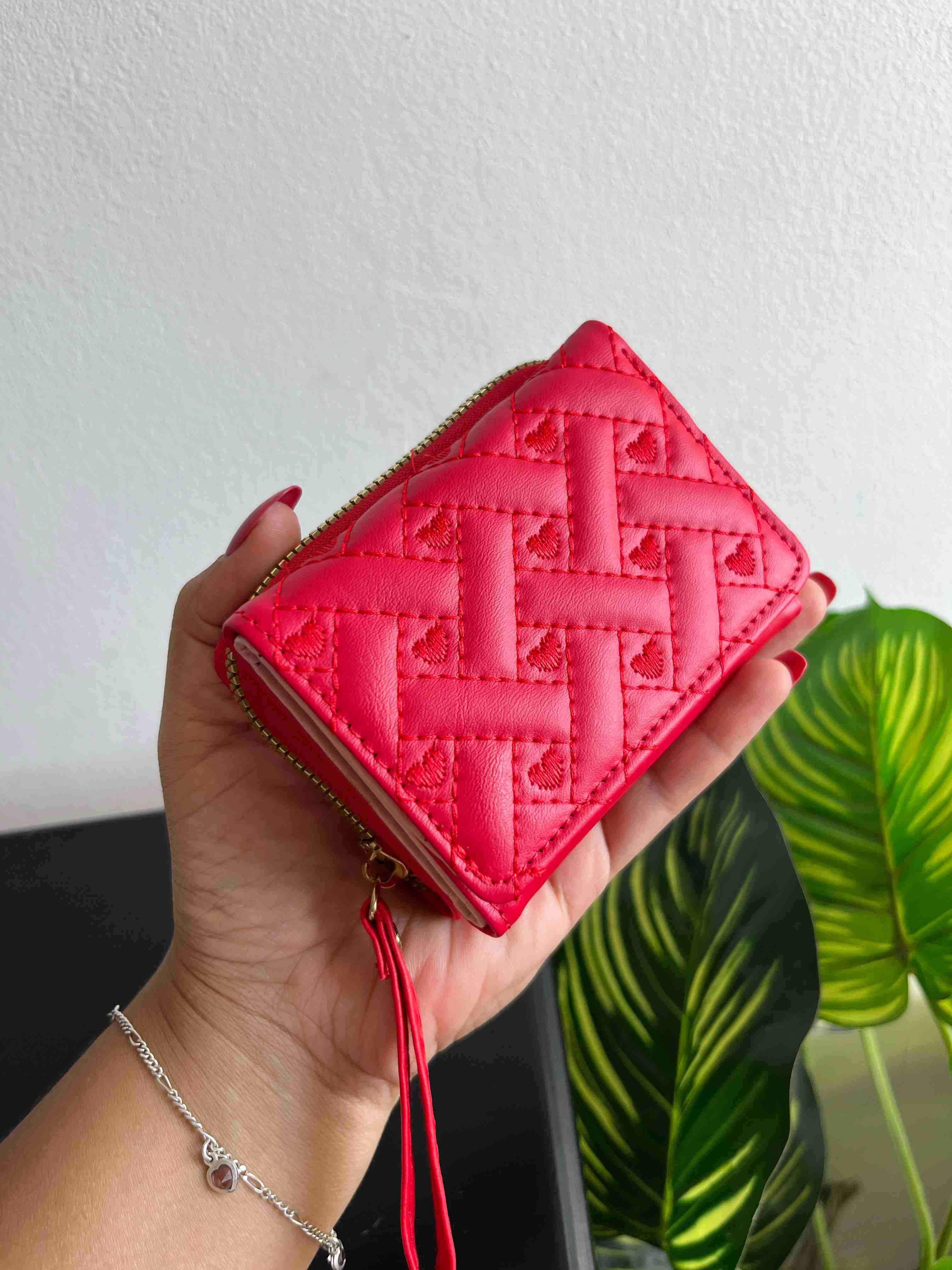 Monedero rojo compacto - miniatura 1