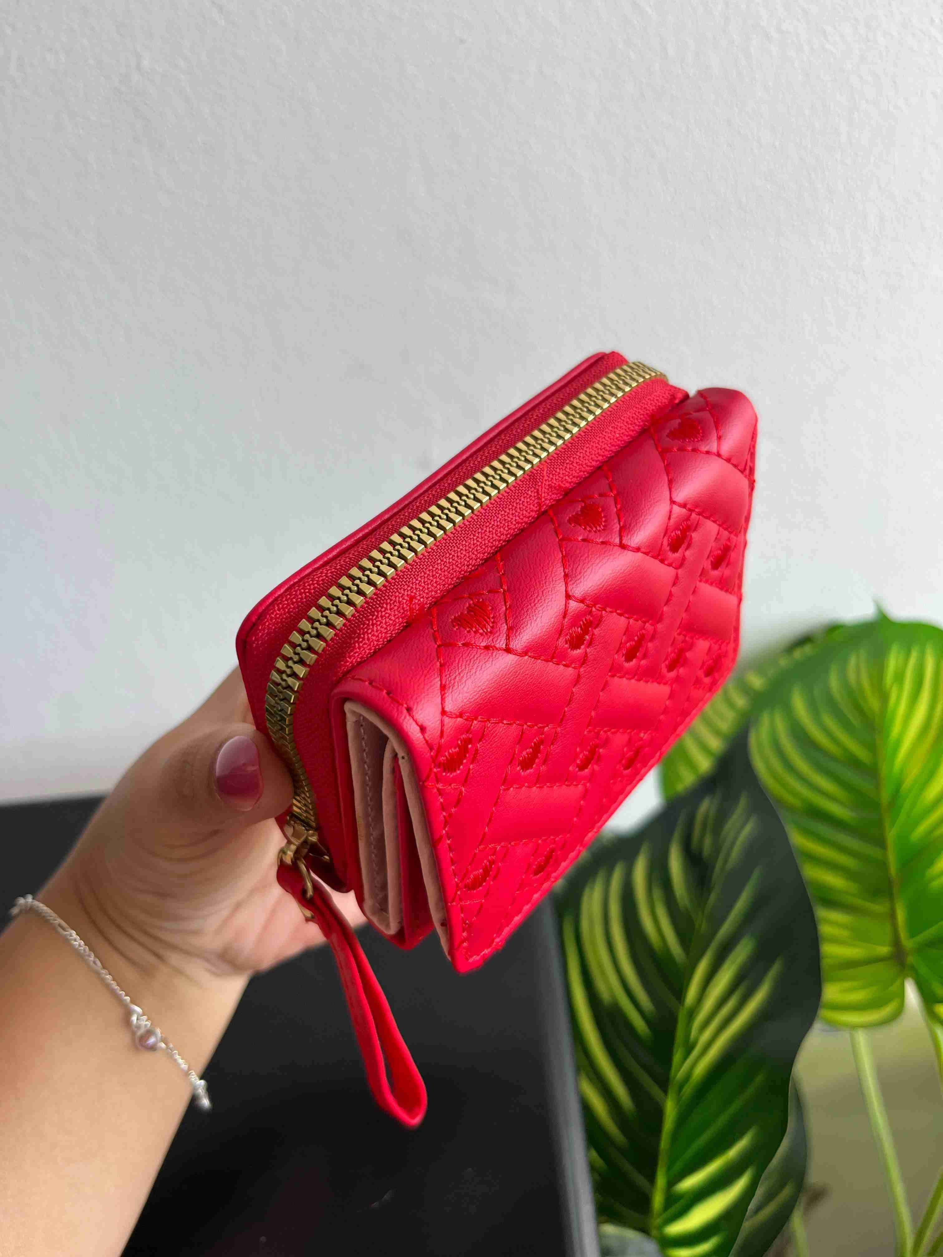 Monedero rojo compacto - miniatura 2