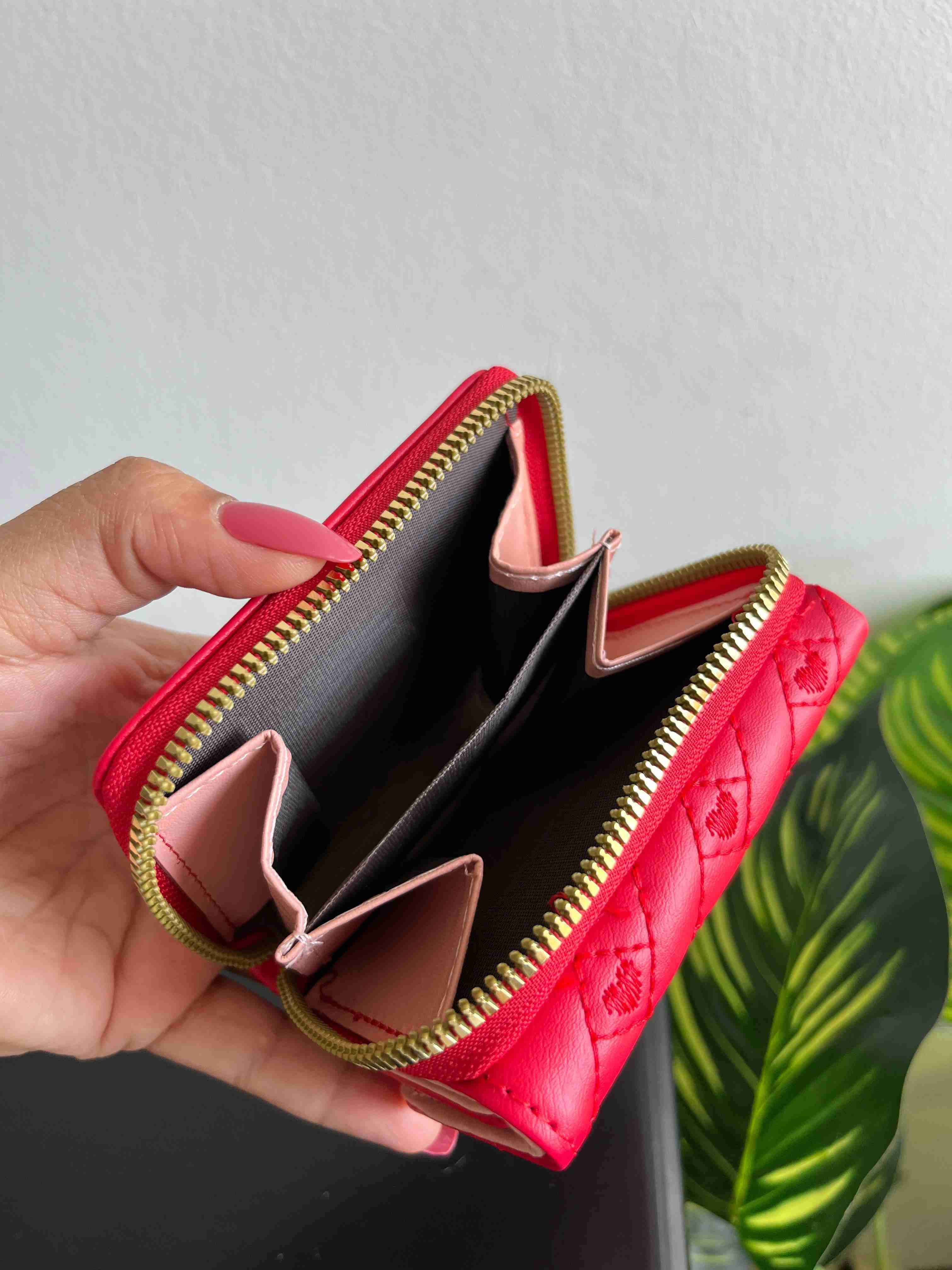 Monedero rojo compacto - miniatura 4