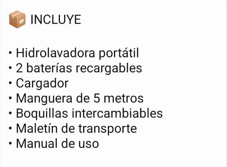 Hidrolavadora portátil 48V - miniatura 2