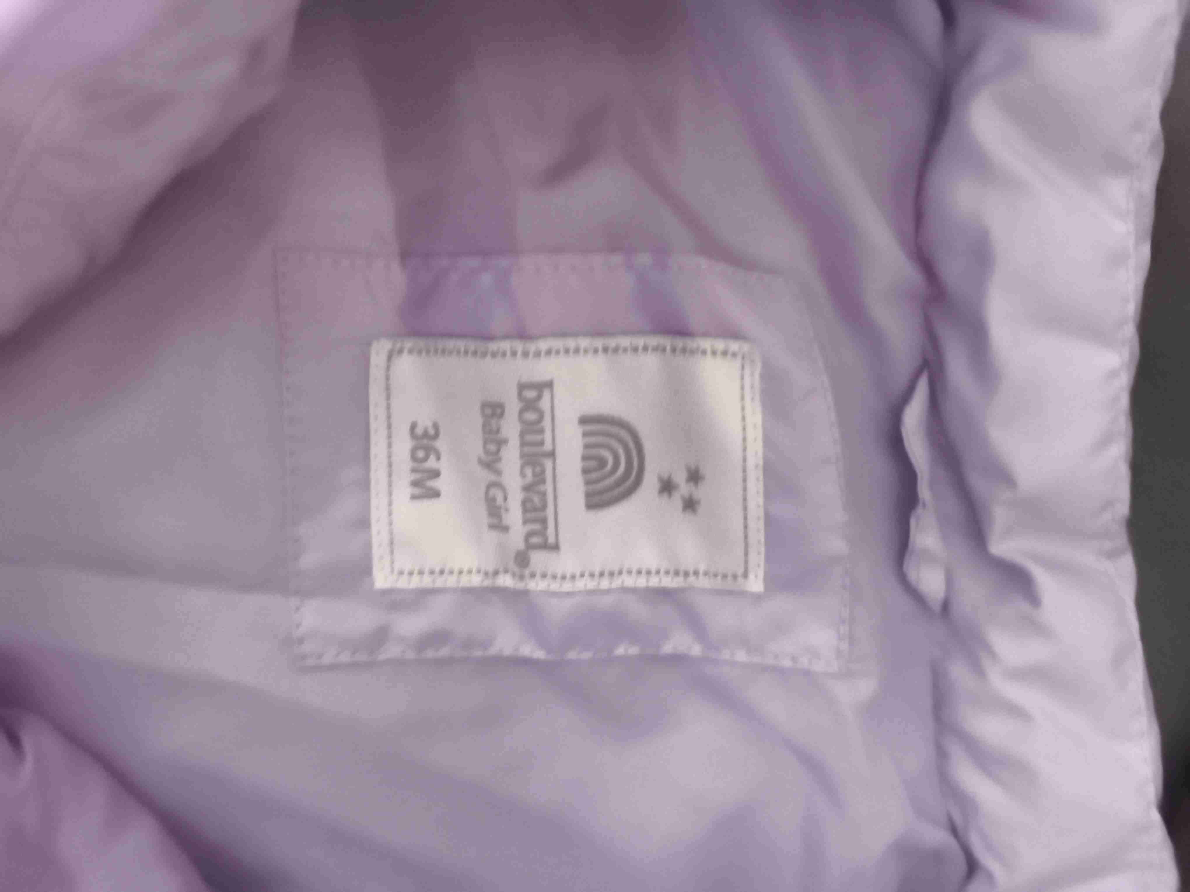 Chaleco acolchado infantil lila - miniatura 2