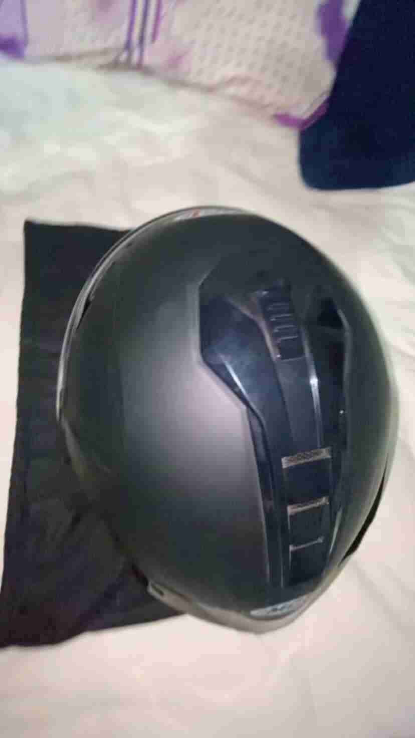 Casco de motocicleta MC1 negro - miniatura 3