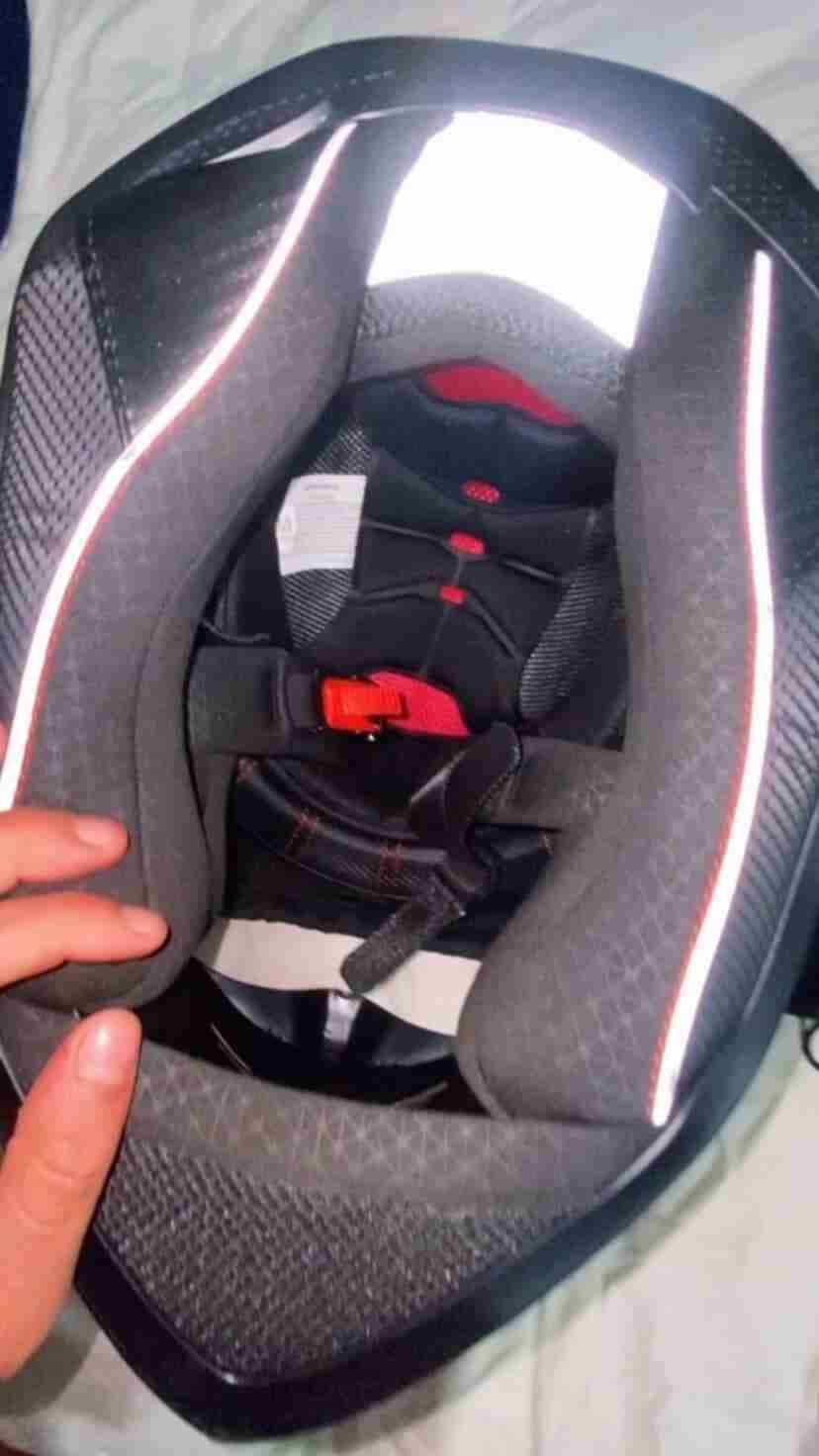 Casco de motocicleta MC1 negro - miniatura 4