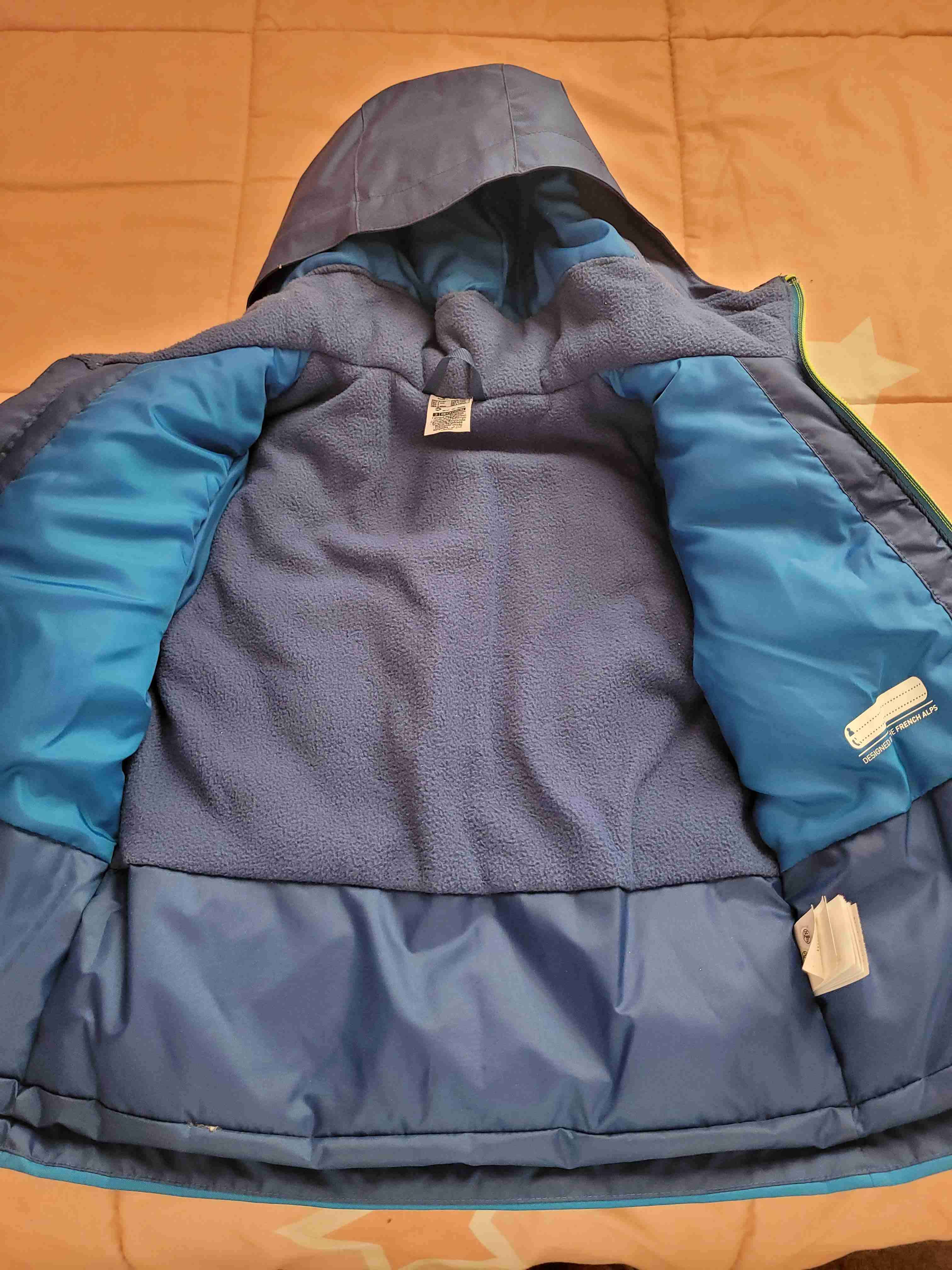 Chaqueta impermeable para Nieve Wedze azul - miniatura 3