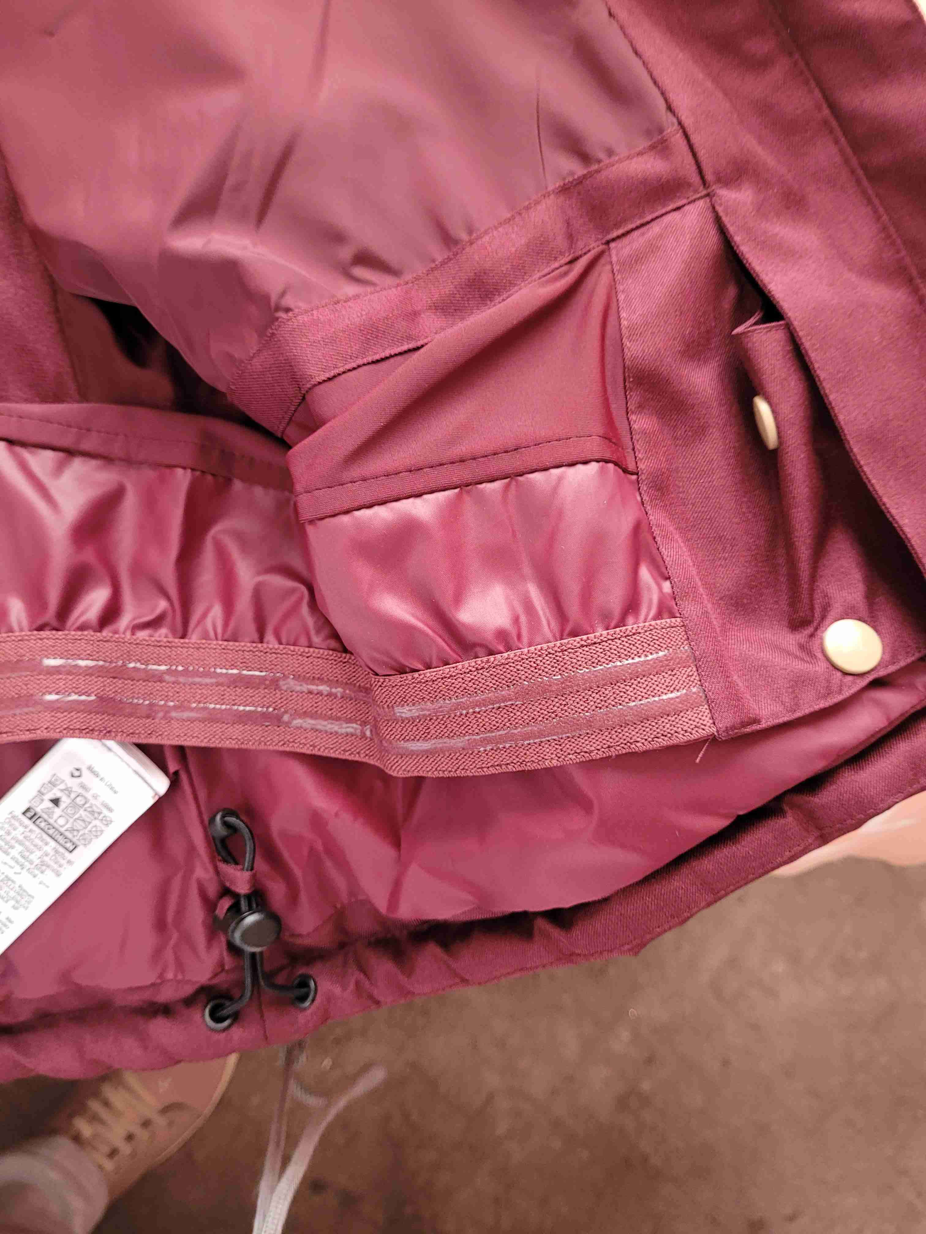 Chaqueta de Nieve Wedze burdeo mujer - miniatura 4