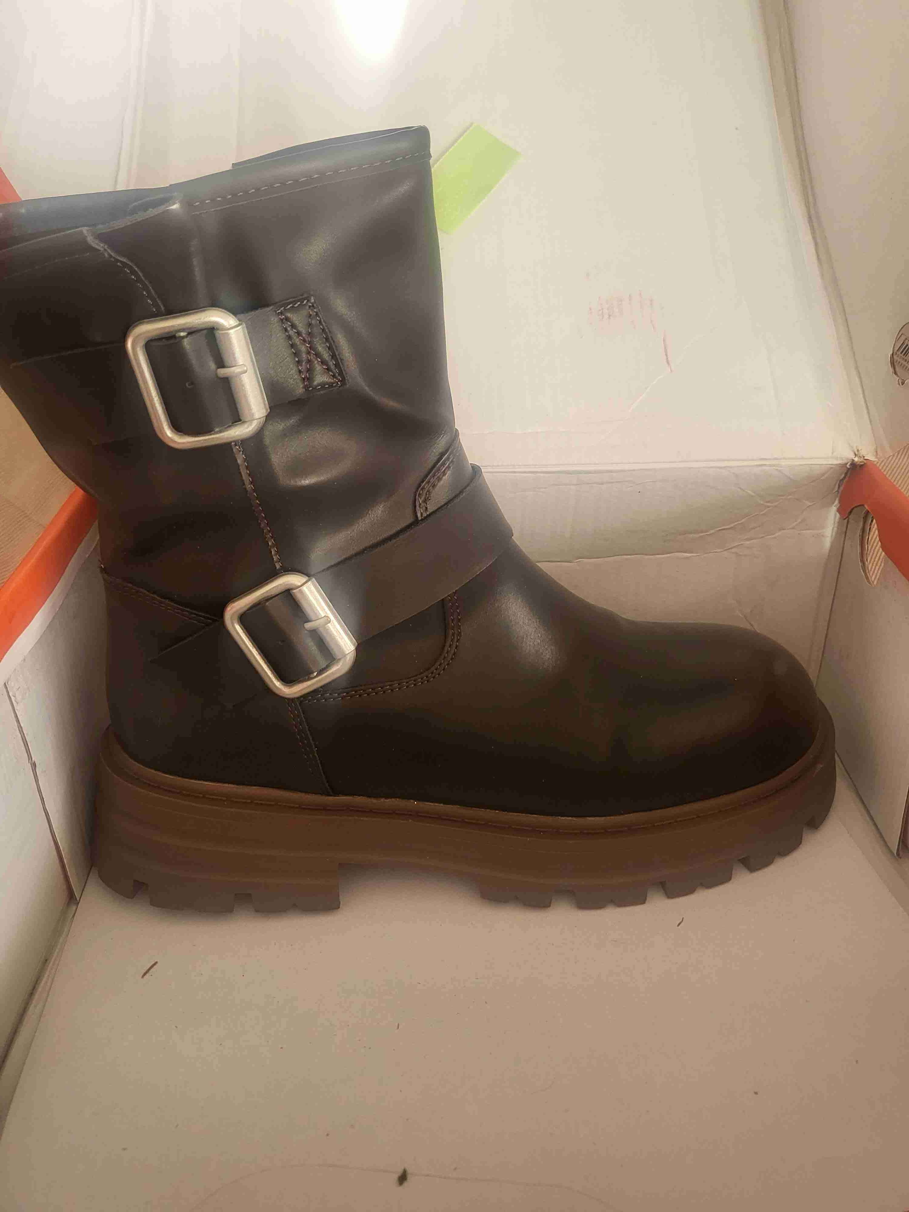 Botas de cuero marrón Talla 38. Marca Weide. - miniatura 2