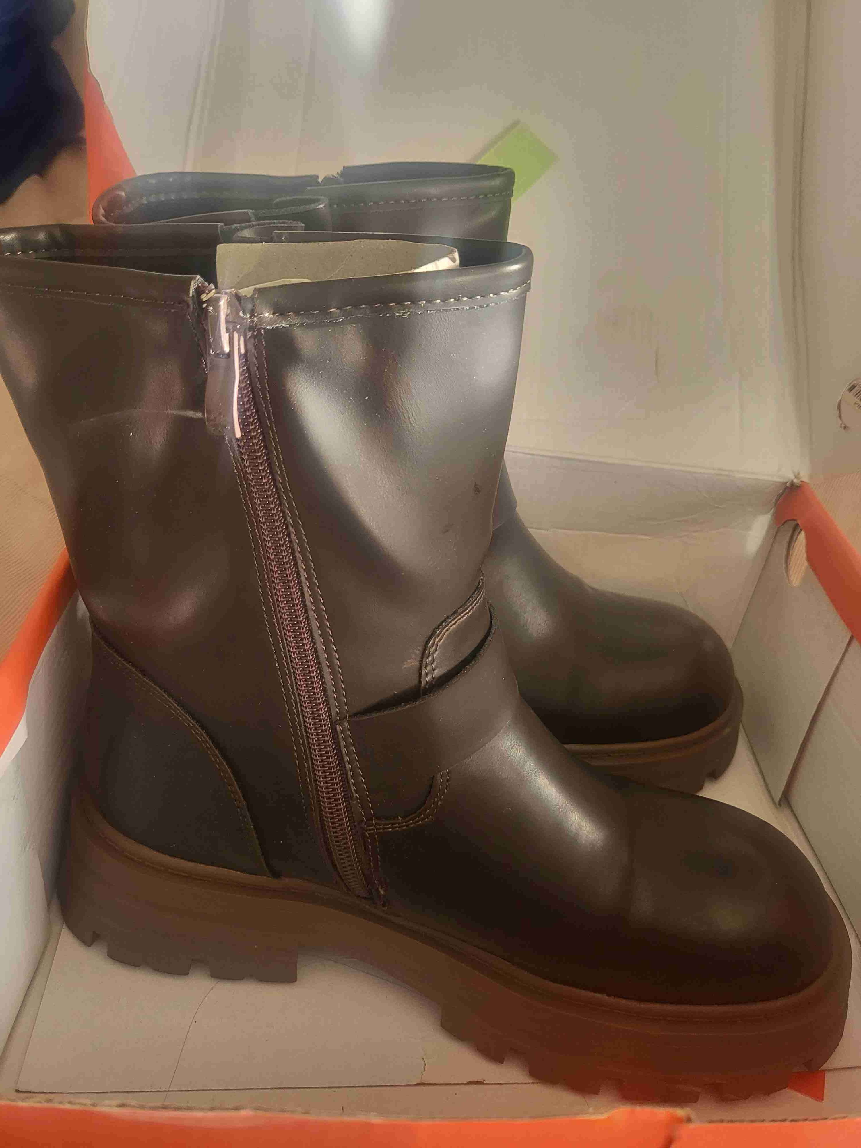 Botas de cuero marrón Talla 38. Marca Weide. - miniatura 3