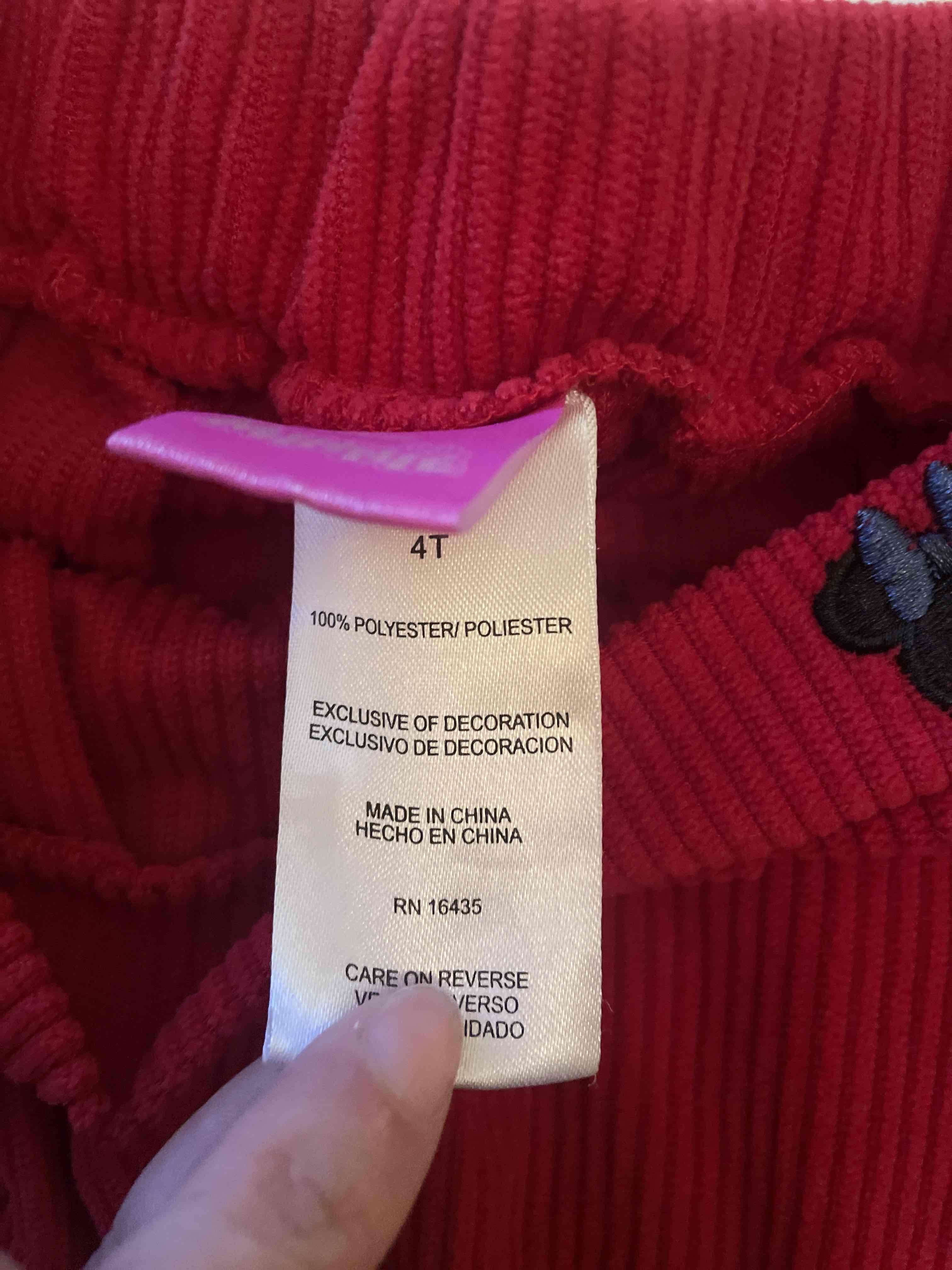 Falda roja Minnie para niña - miniatura 2