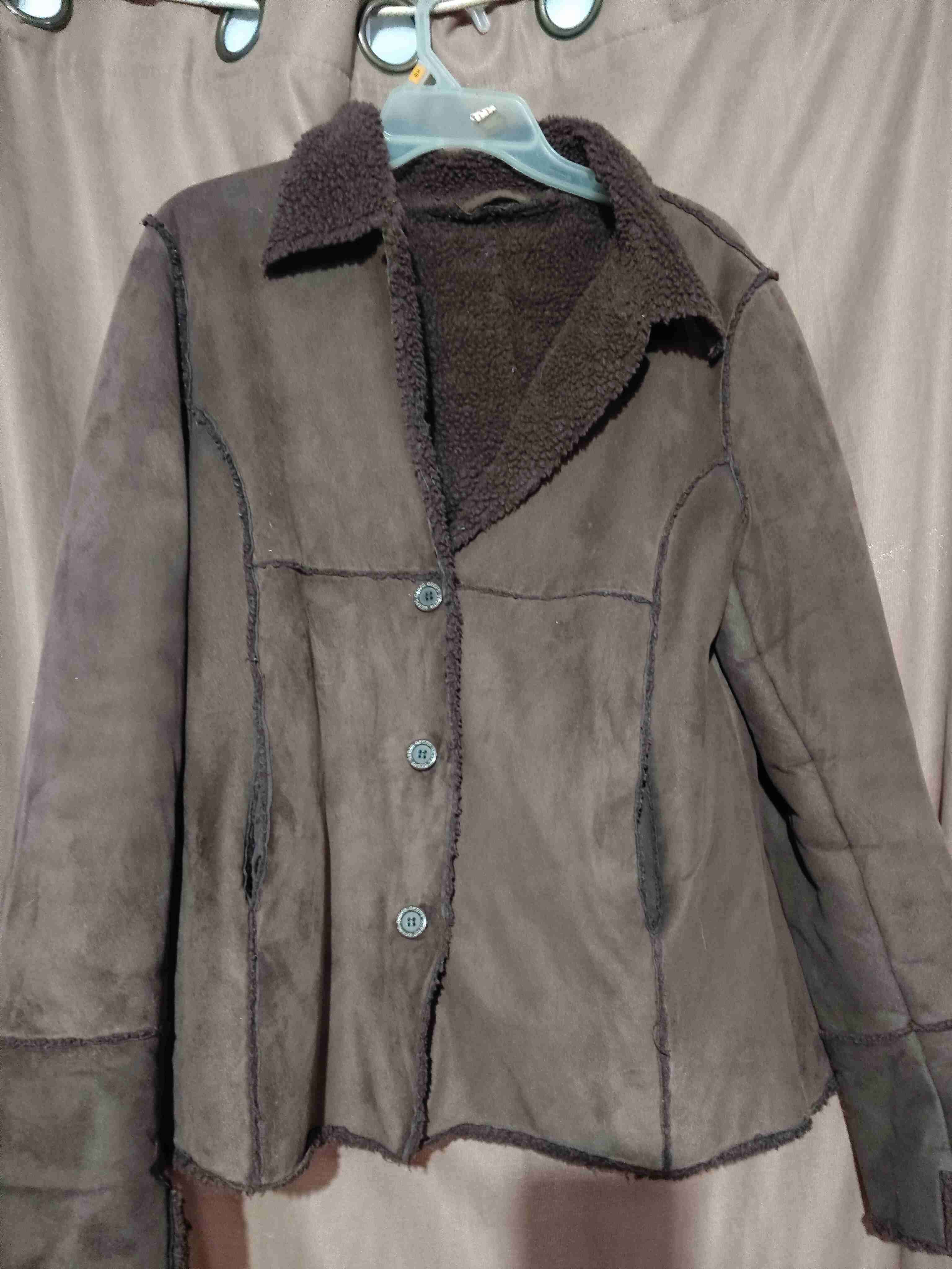 Chaqueta de gamuza marrón - miniatura 3