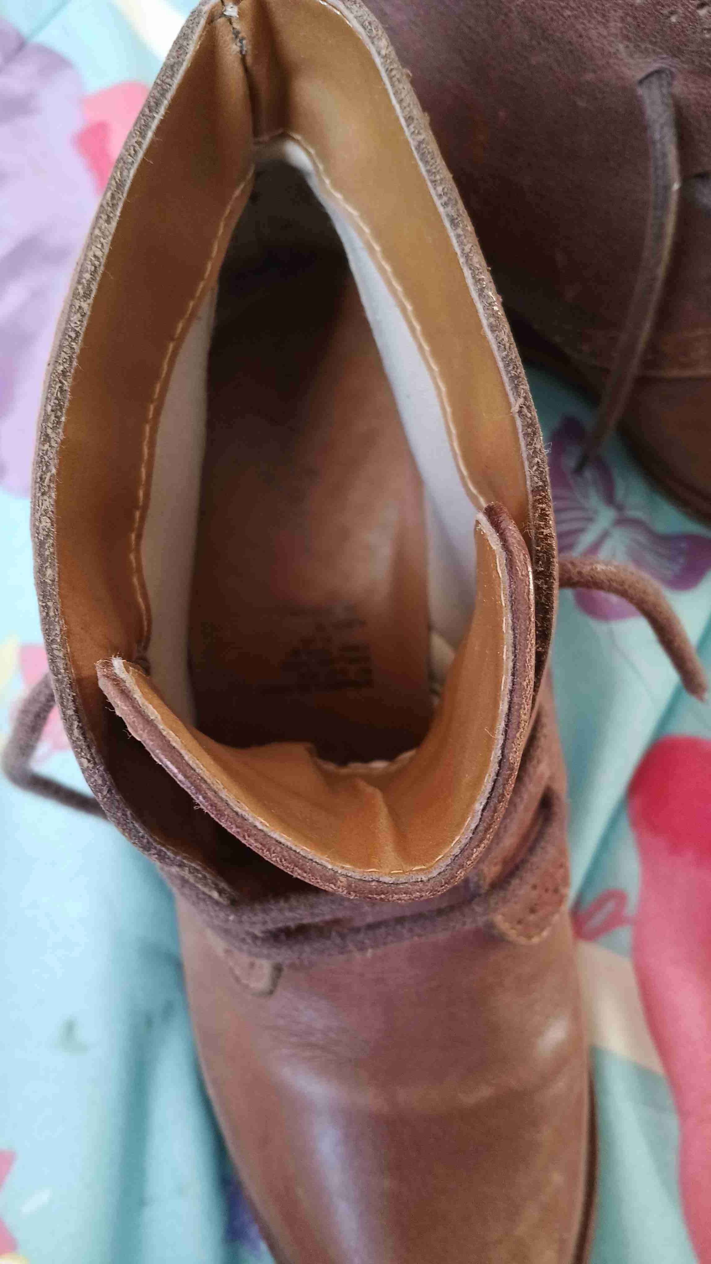 Botines de cuero café - miniatura 4