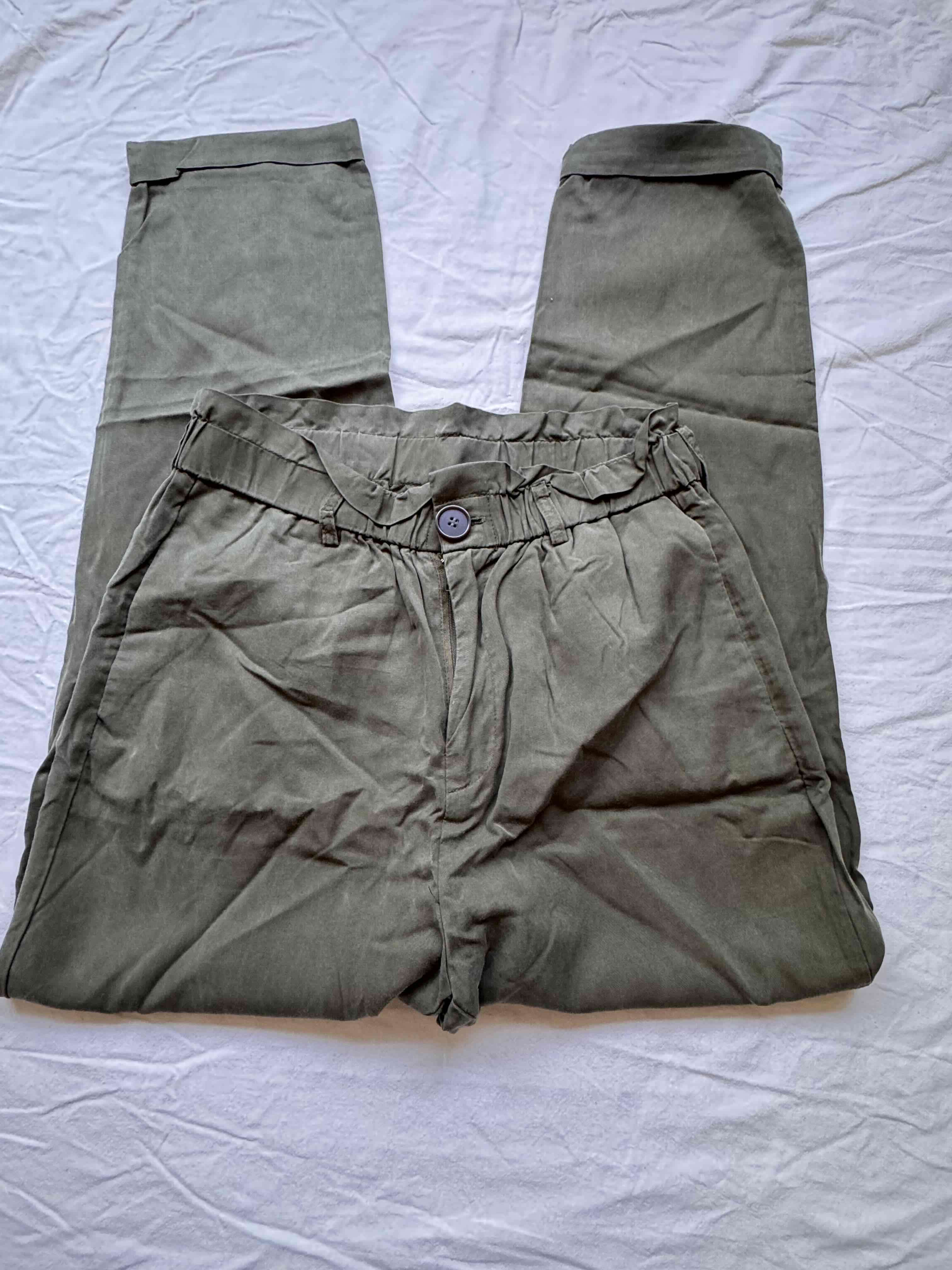 Pantalones verdes tela - Americanino - miniatura 3