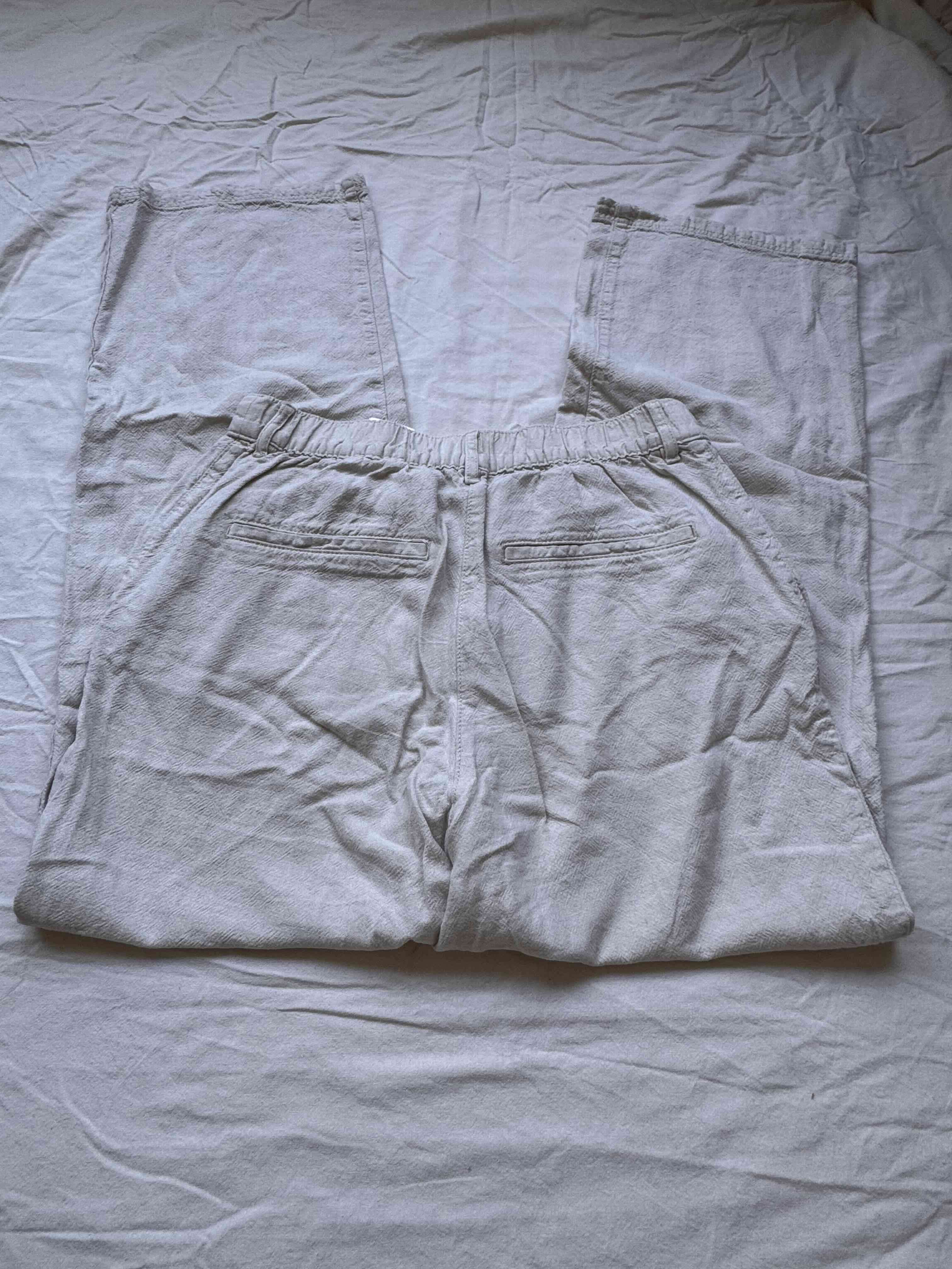 Pantalones beige lino - H&M - miniatura 2