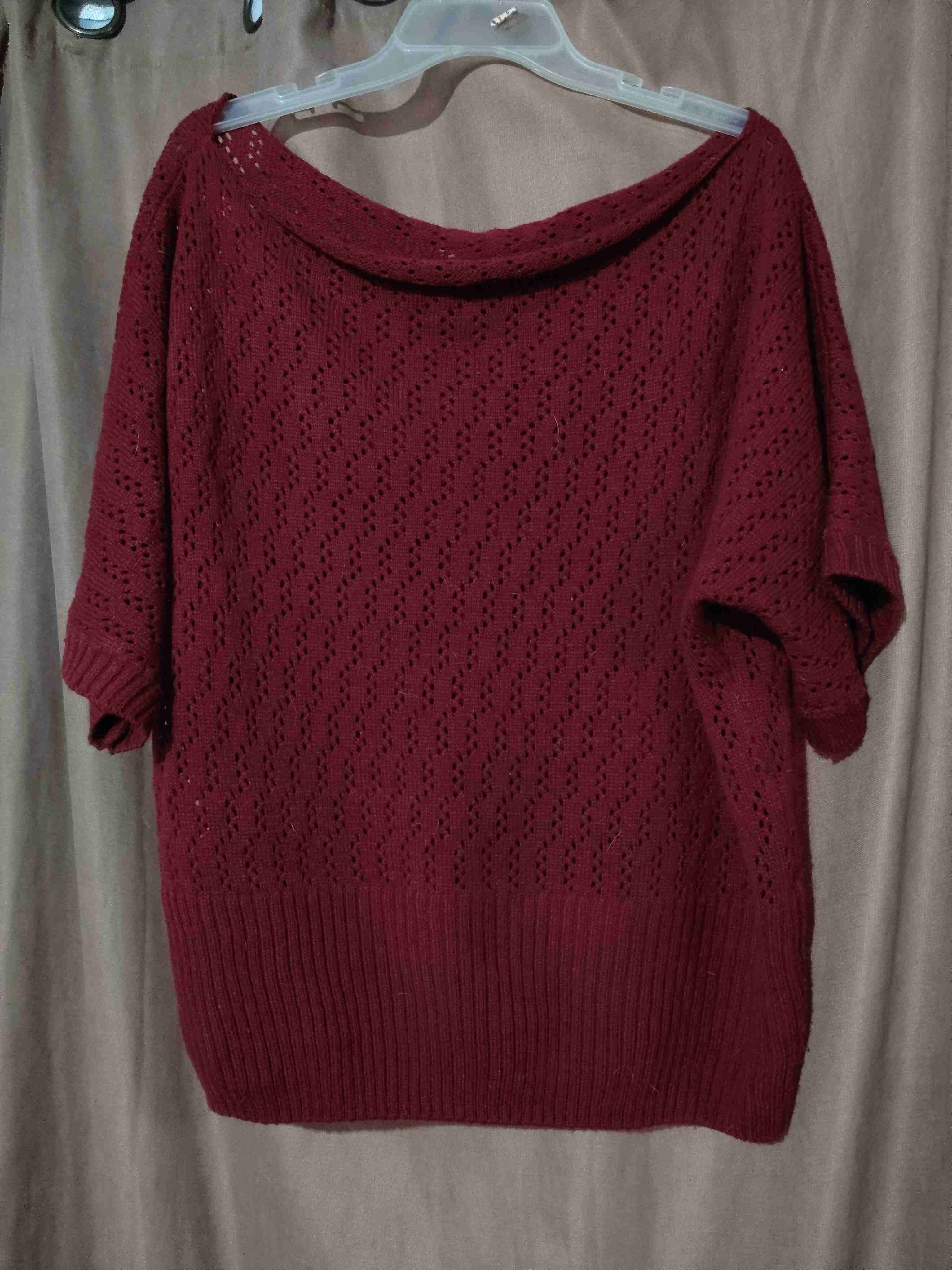 Suéter tejido rojo 2XL - miniatura 2