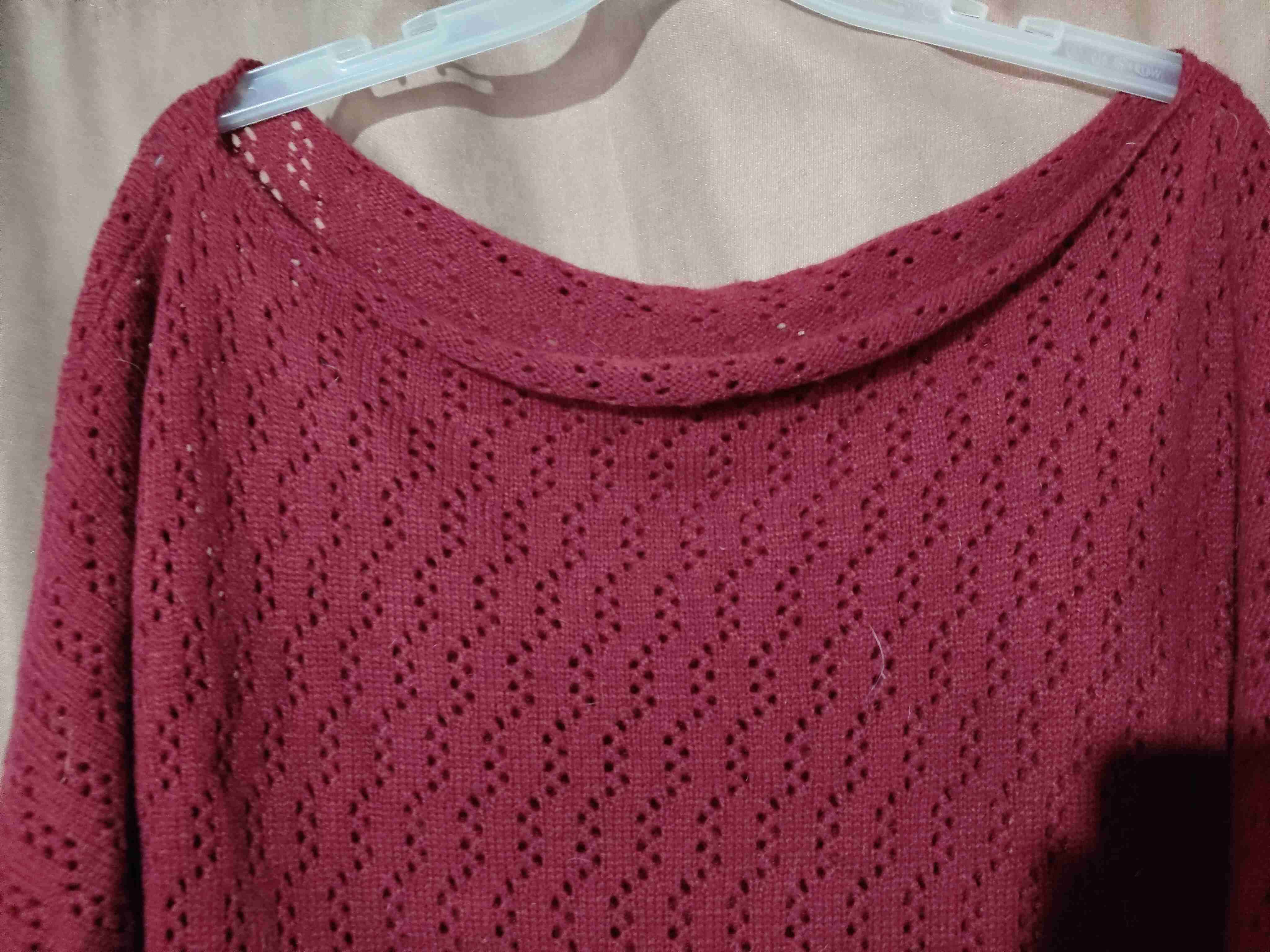 Suéter tejido rojo 2XL - miniatura 3