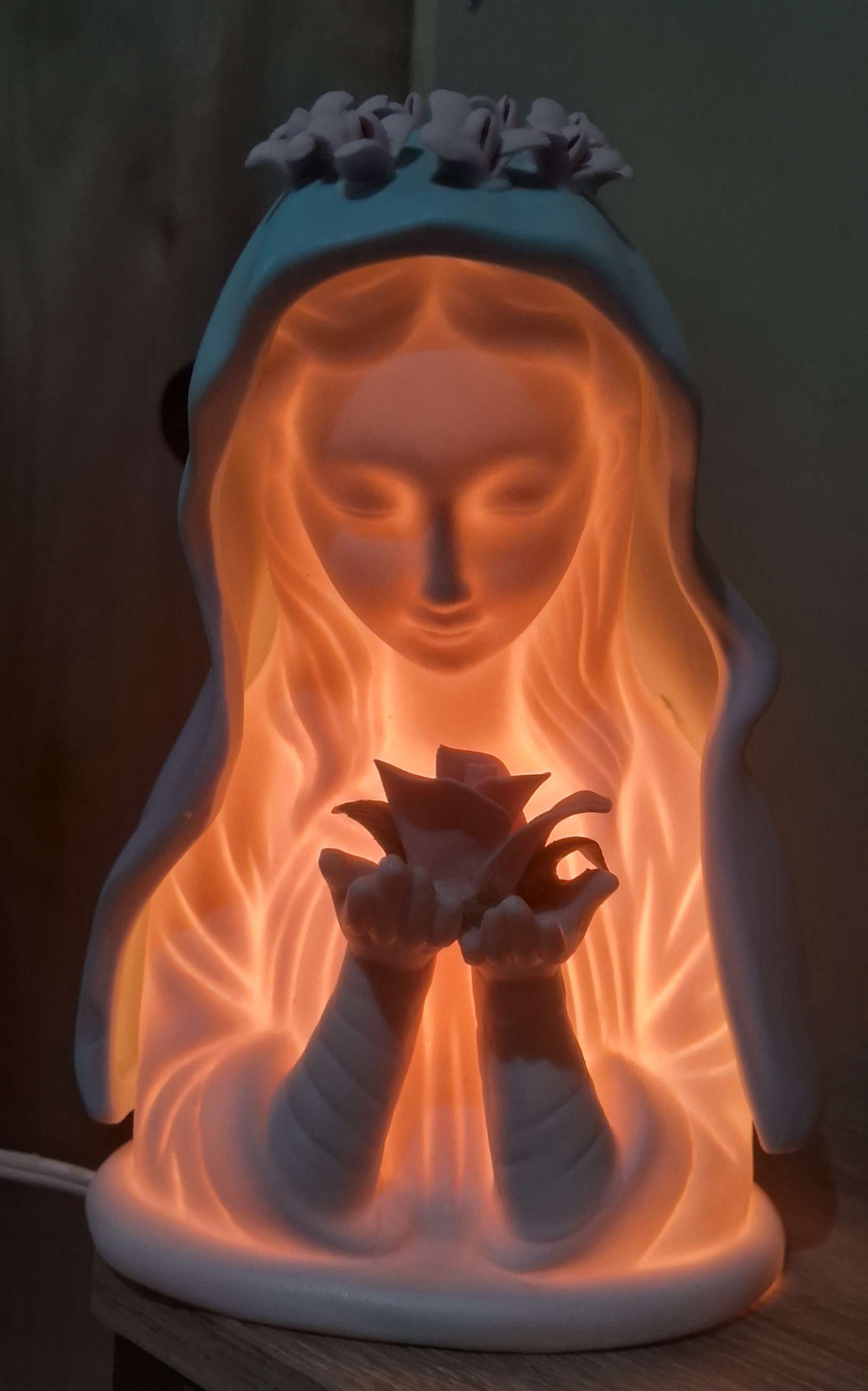 Lámpara de cerámica Virgen - miniatura 2