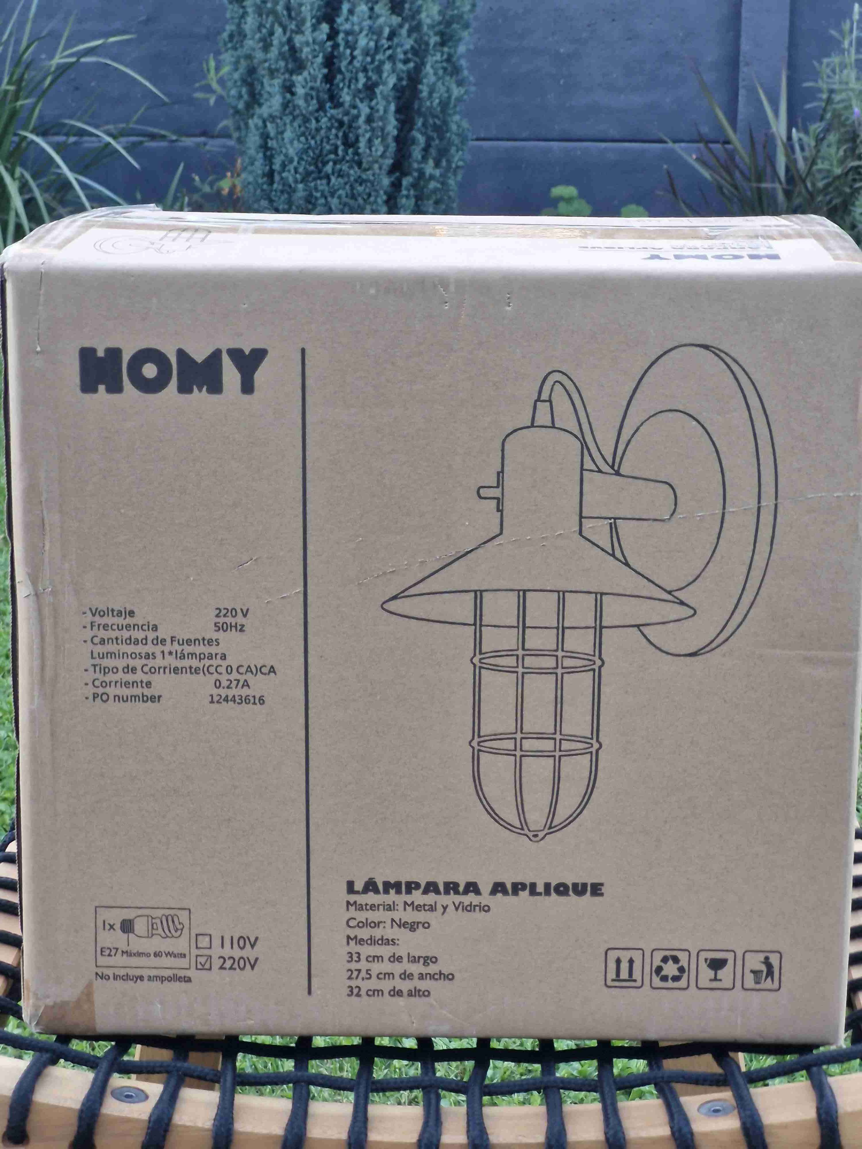 Lámpara aplique HOMY negro - miniatura 2