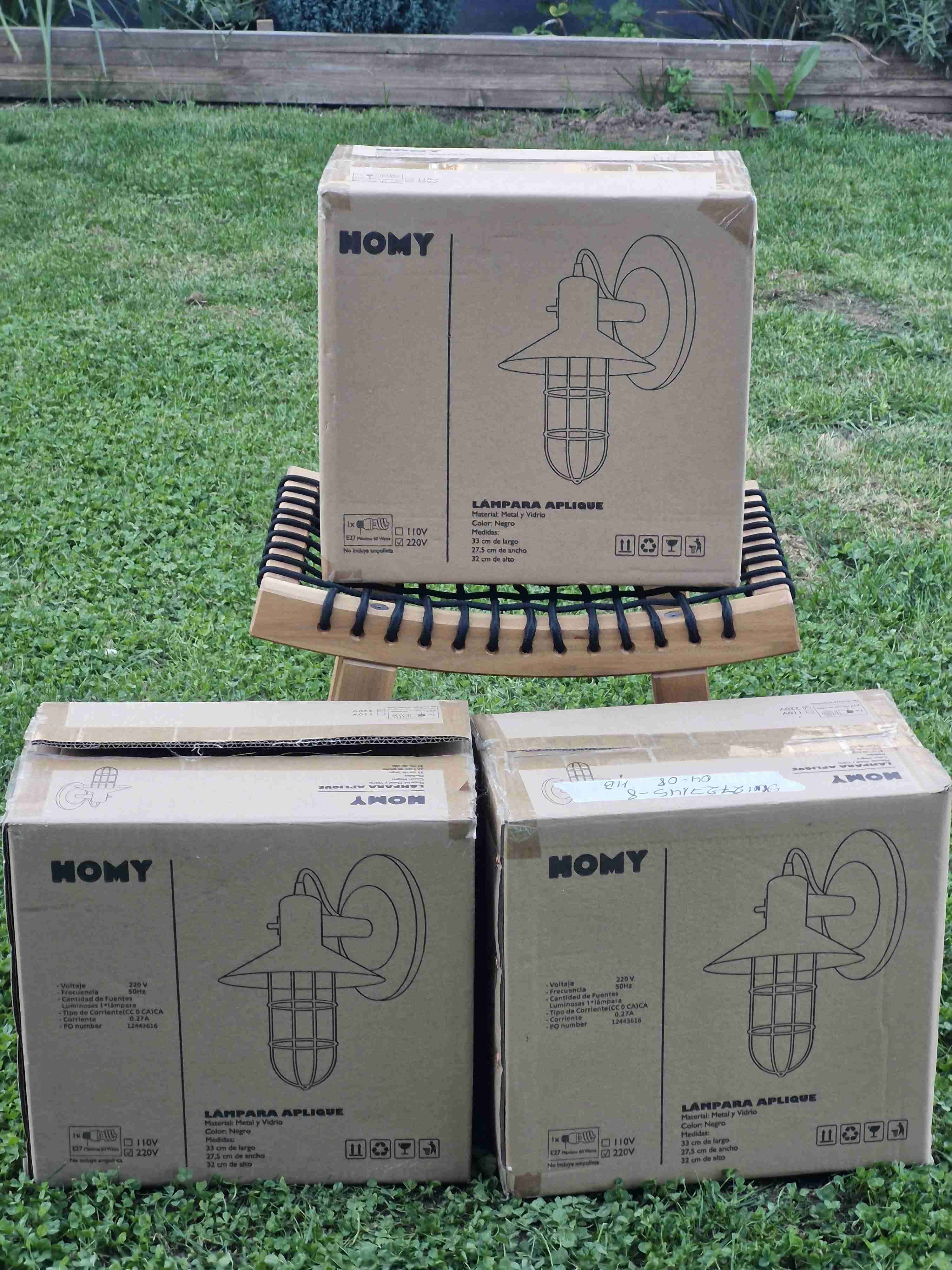 Lámpara aplique HOMY negro - miniatura 4