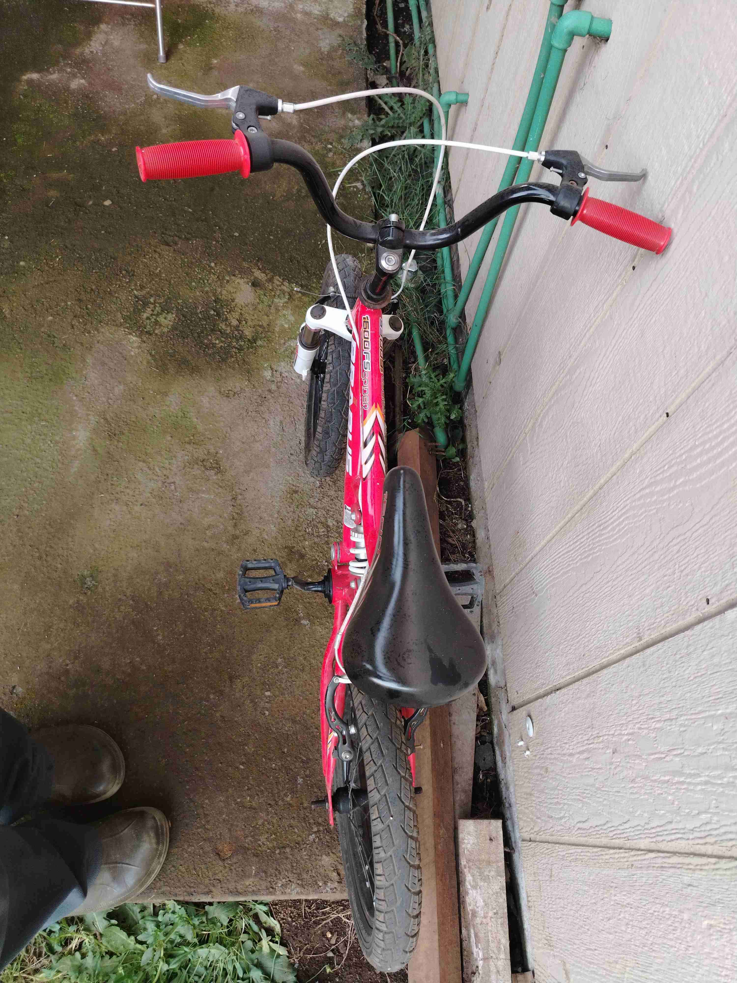 Bicicleta infantil roja Brabus Aro 16 - miniatura 2