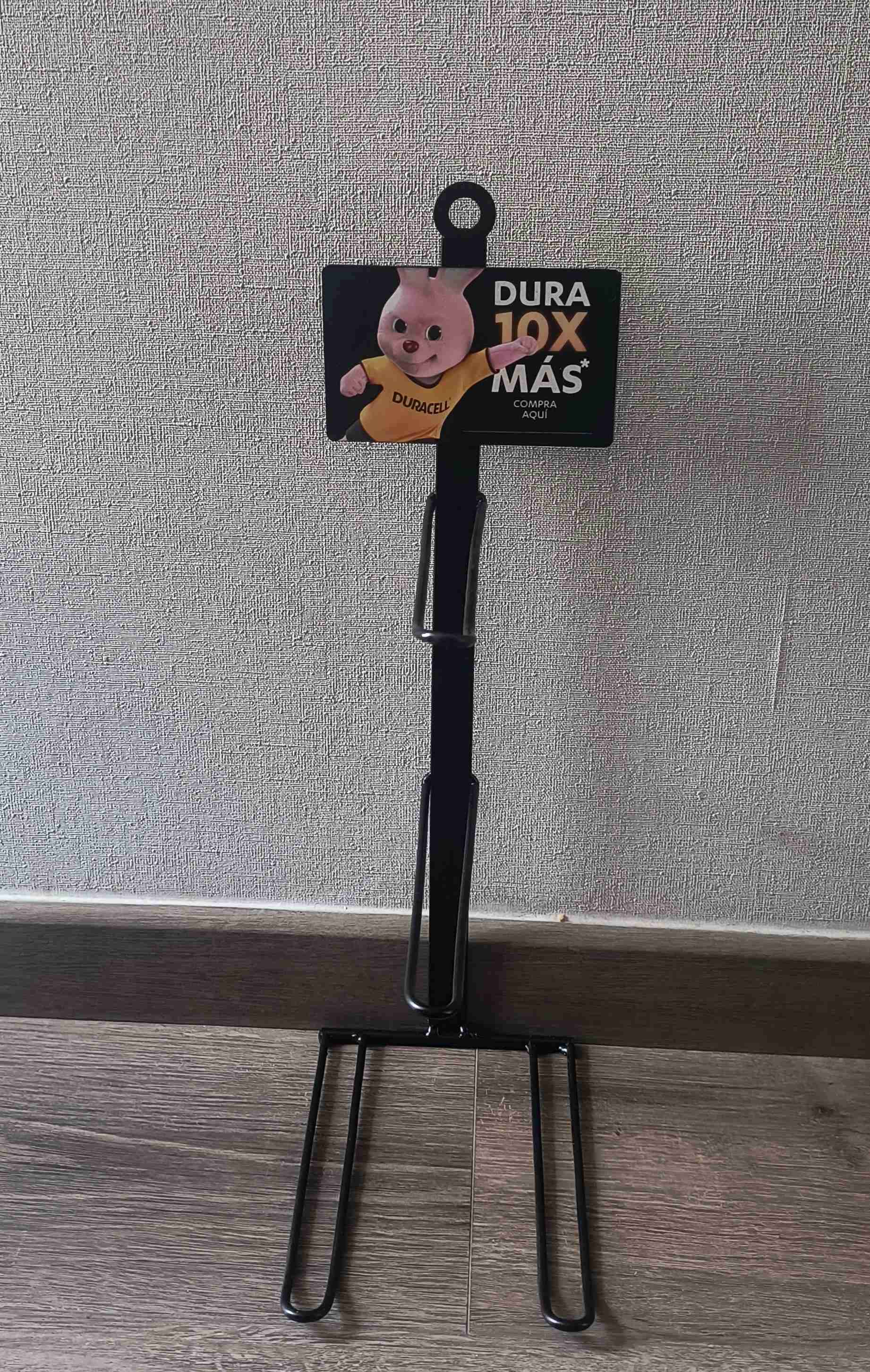 SOPORTE EXHIBIDOR METALICO DURACELL+POSA MONEDA - miniatura 2