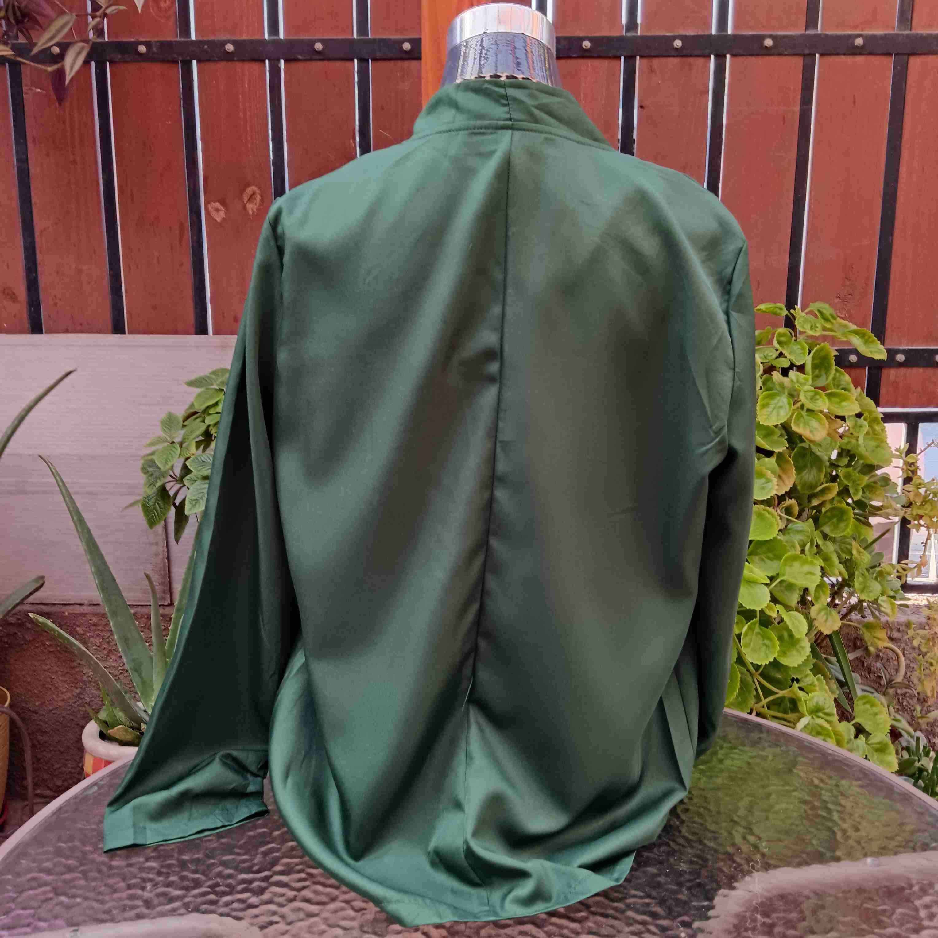 Blazer Shein Verde Esmeralda Talla L🍀 - miniatura 2