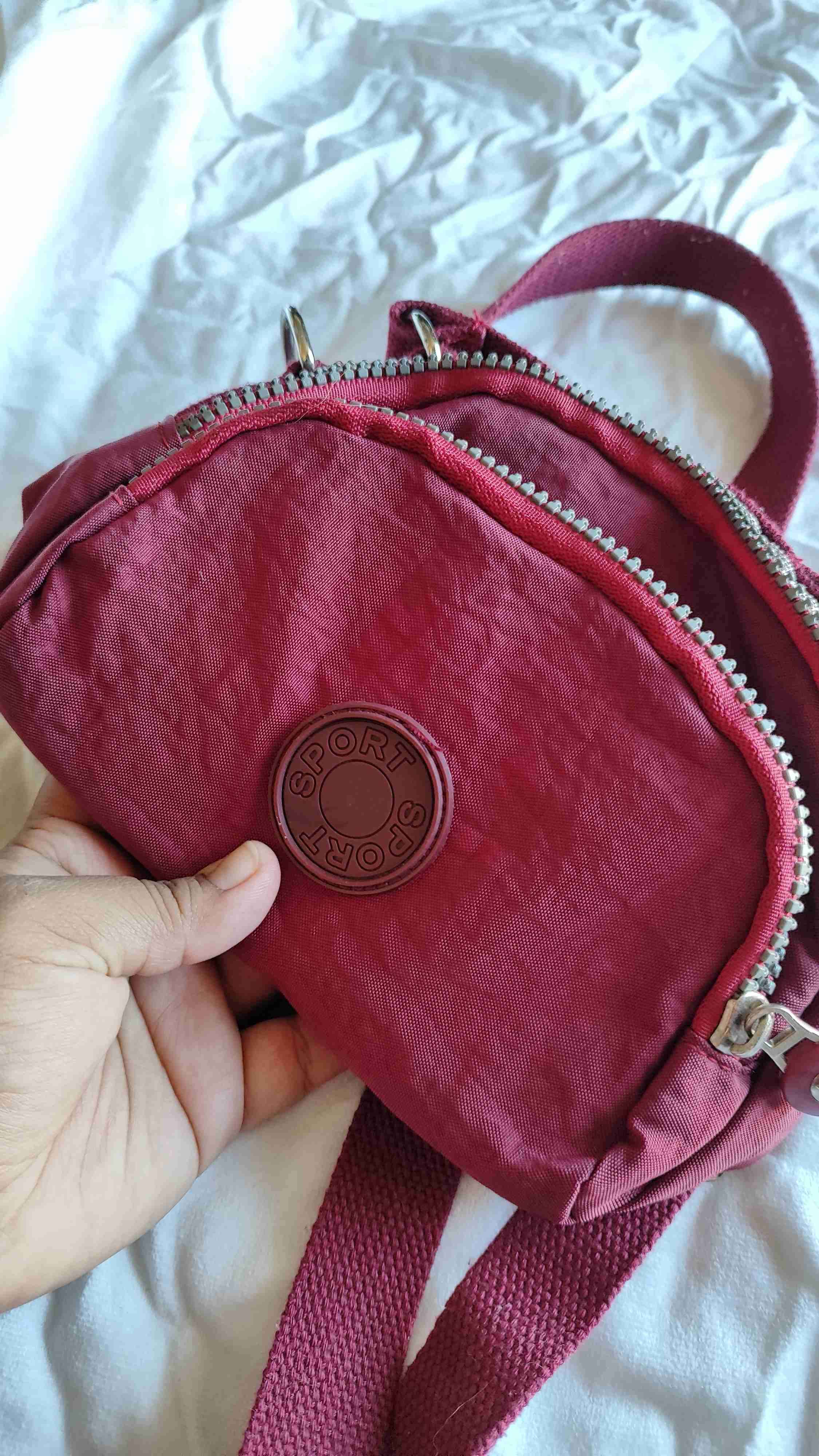 Bolso deportivl burdeo - miniatura 6