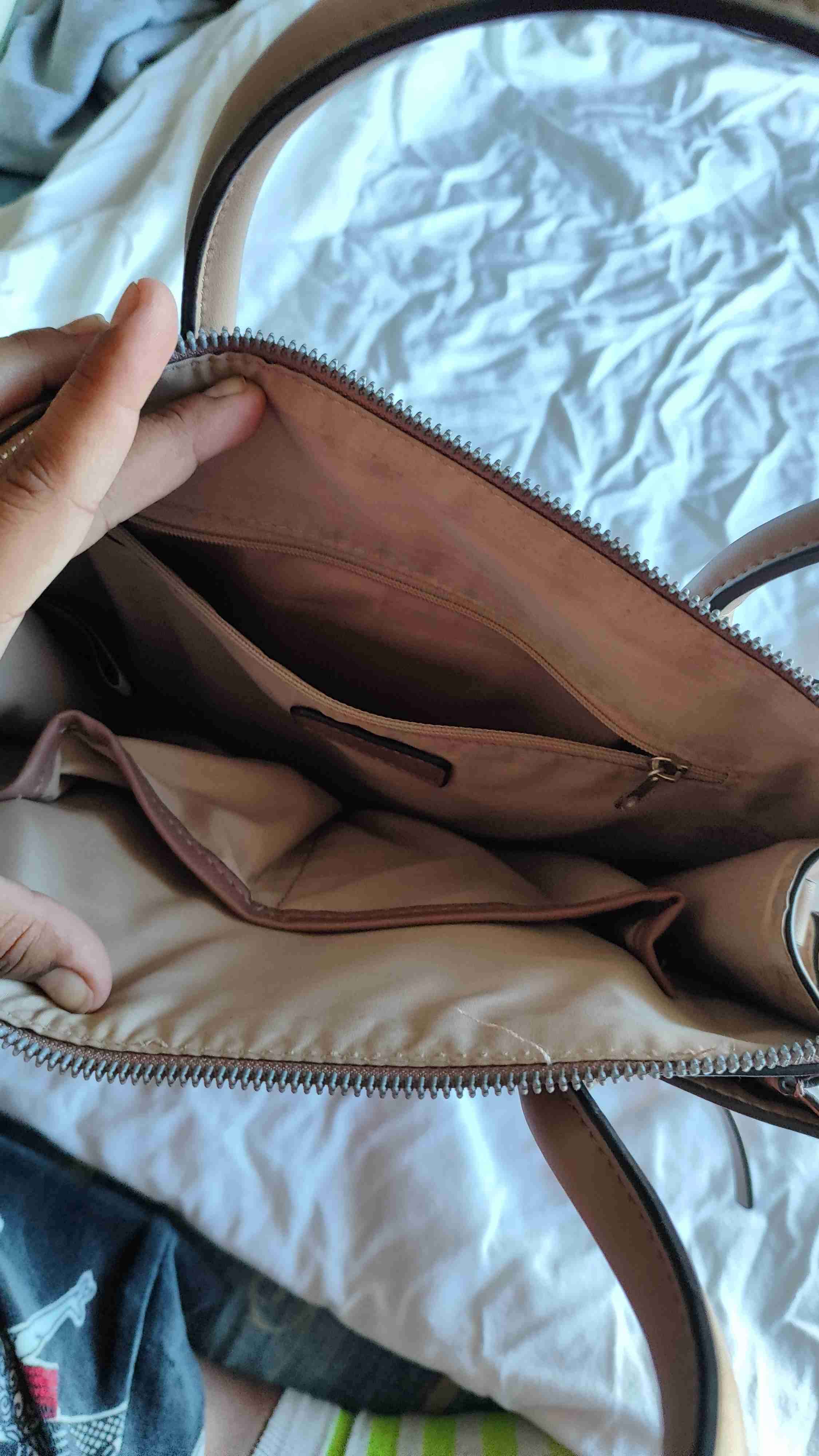 Cartera Nine West beige/rosa claro - miniatura 4