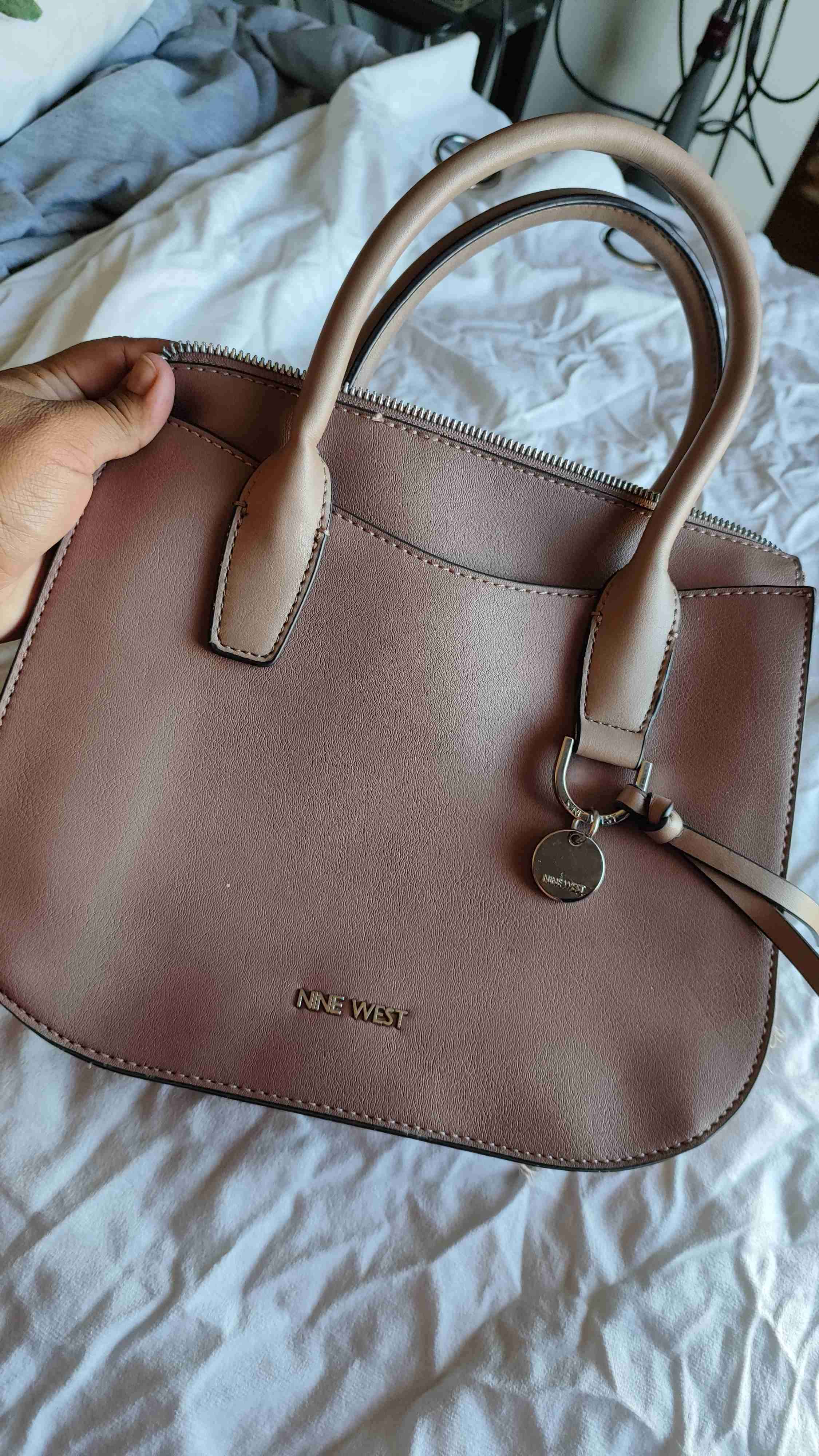 Cartera Nine West beige/rosa claro - miniatura 5