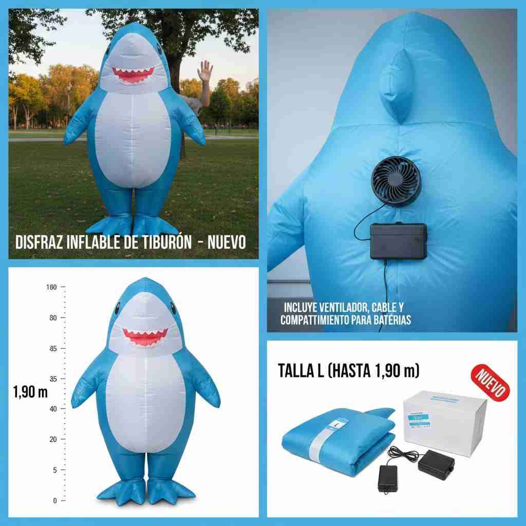 Disfraz de Tiburón Inflable - miniatura 3