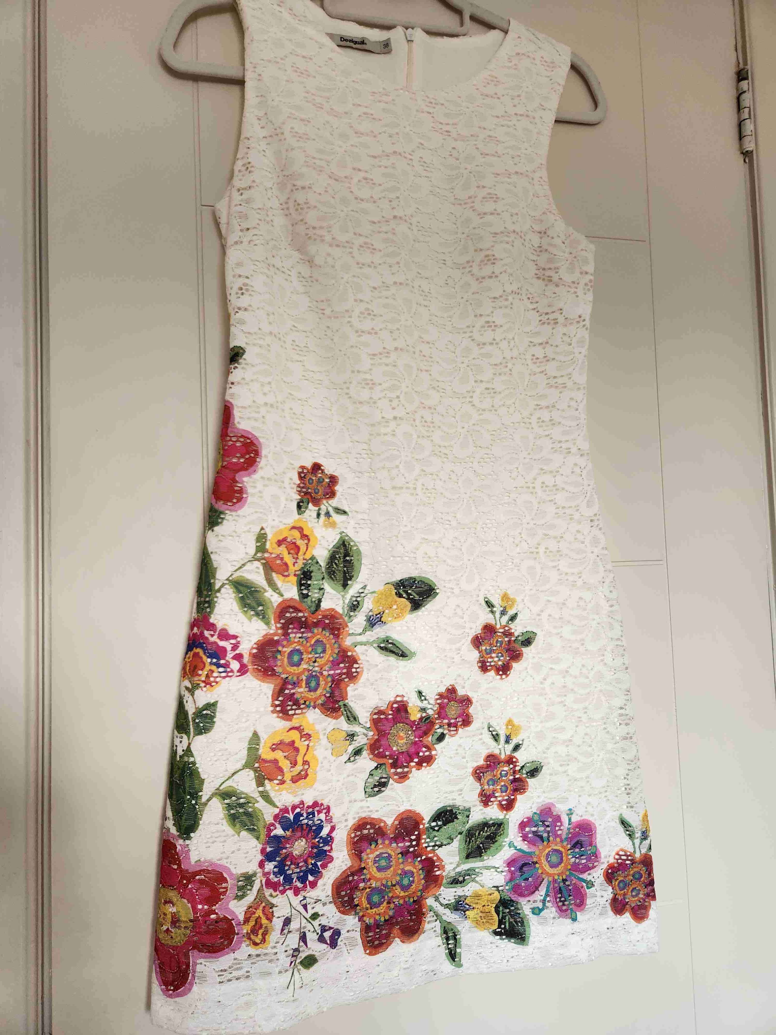 Vestido Desigual encaje blanco - miniatura 2