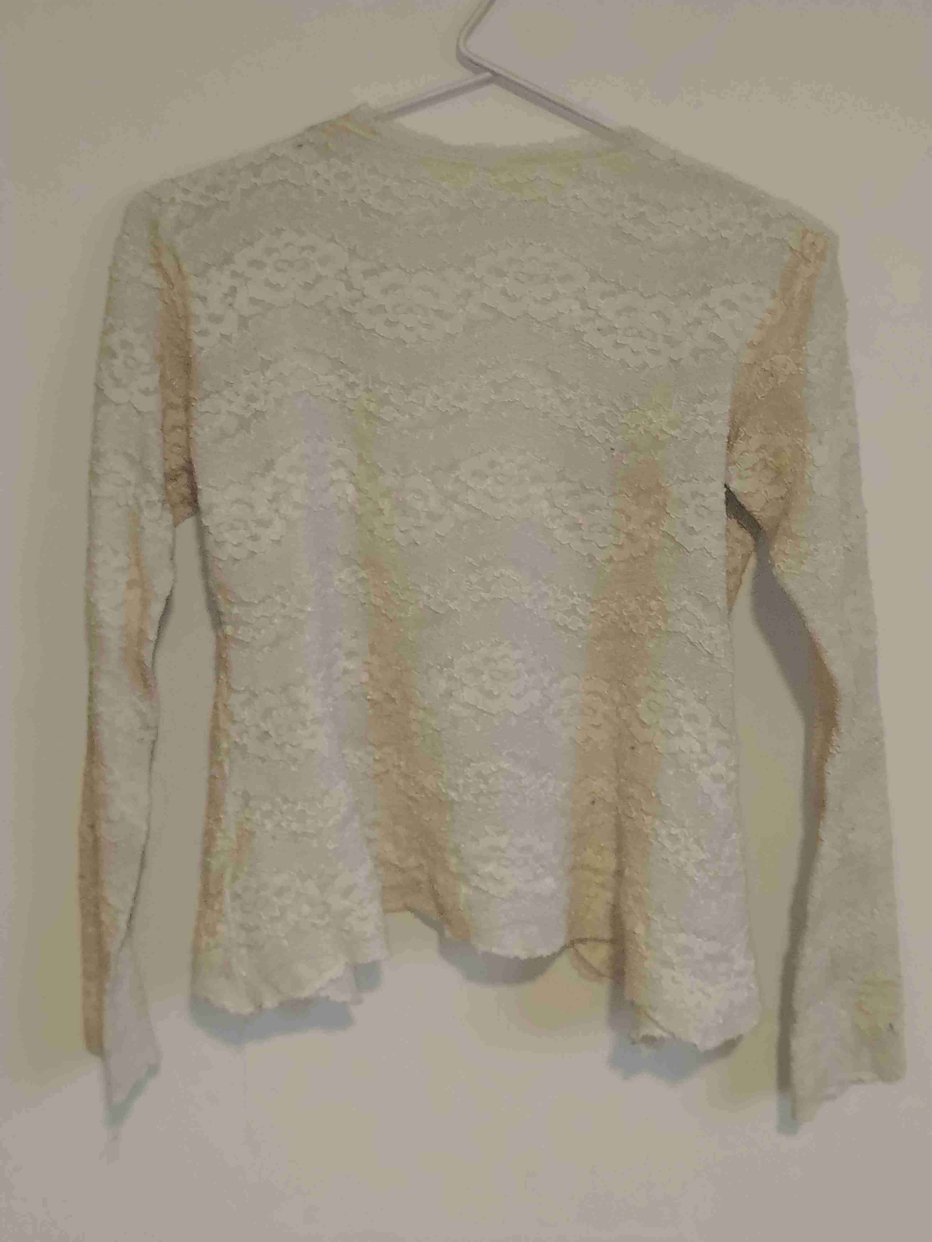 Suéter de encaje beige - miniatura 2