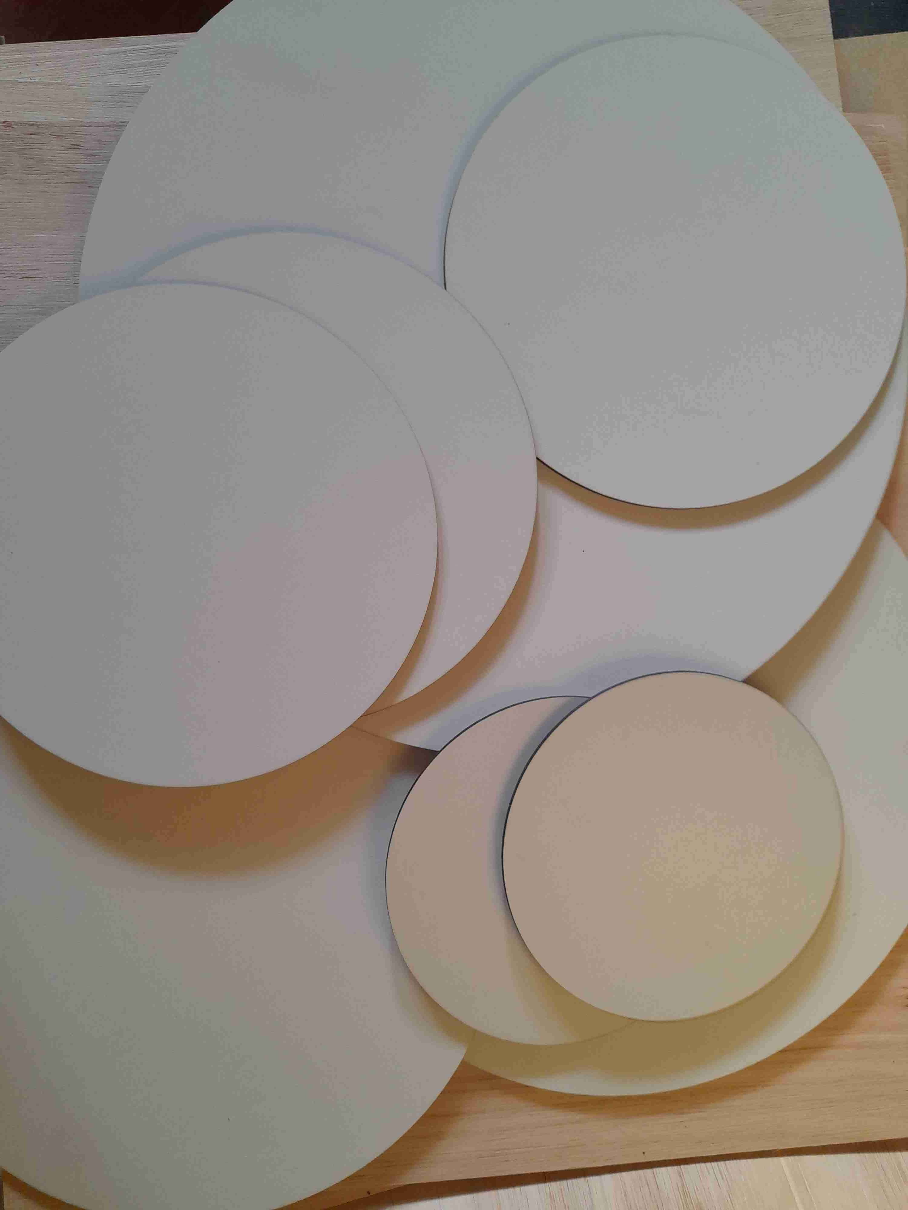 Set de bases de madera redondas