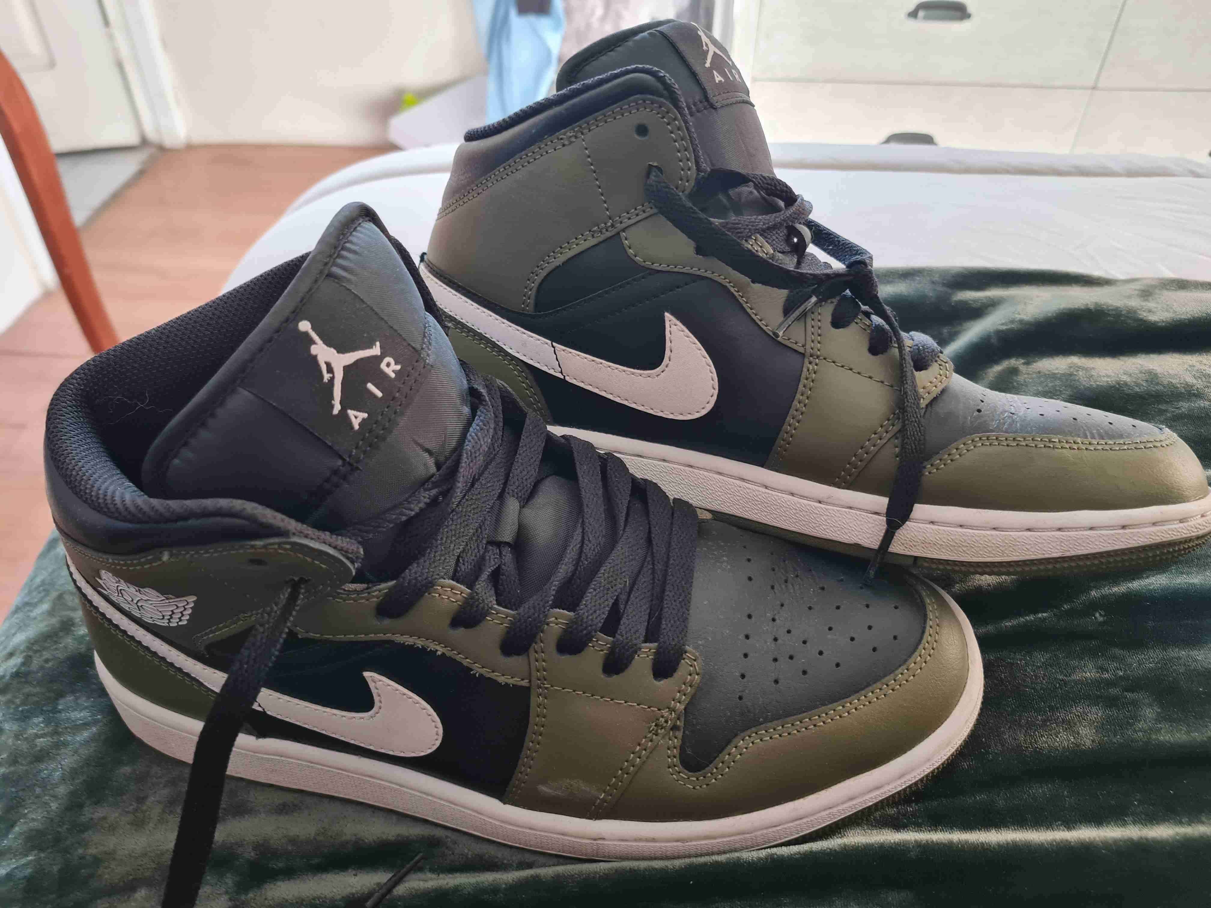 Zapatillas Air Jordan verde y negro - miniatura 2