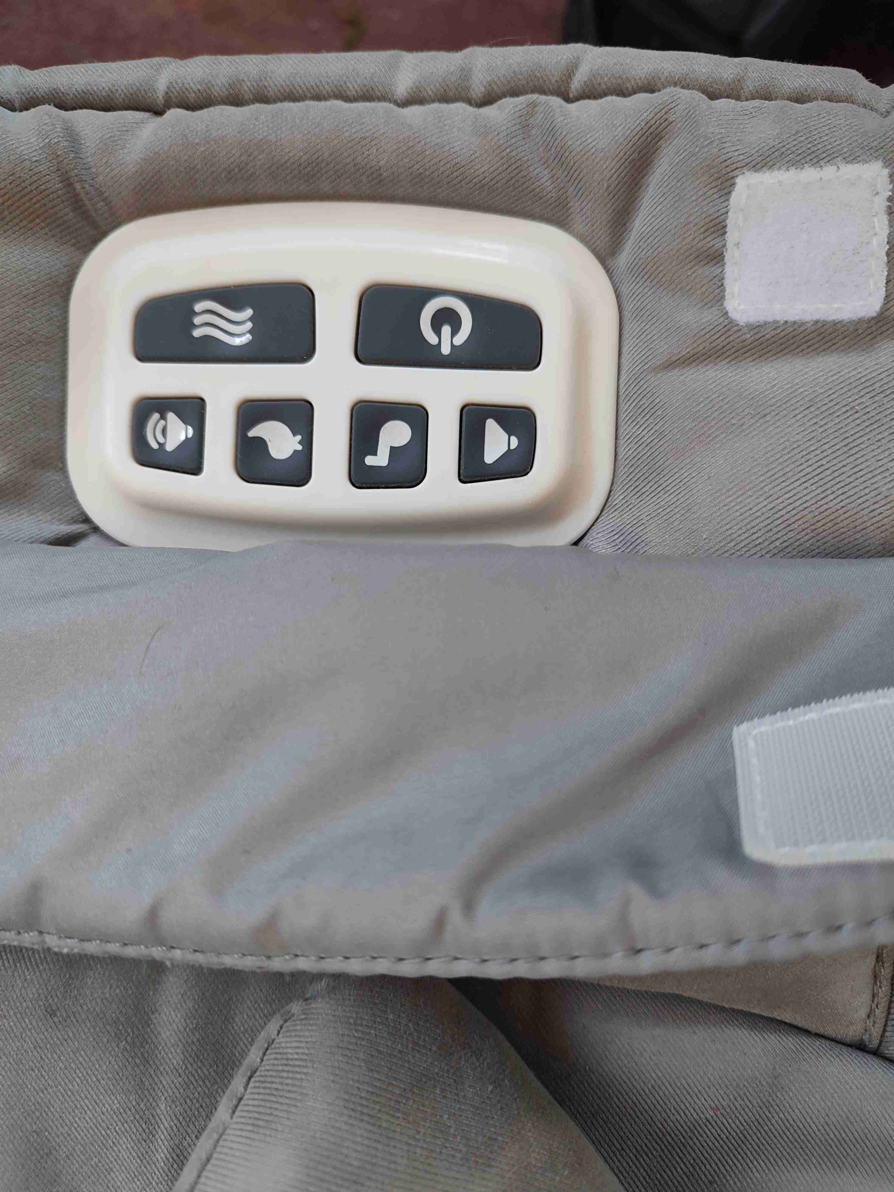 Silla mecedora para bebé gris - miniatura 3