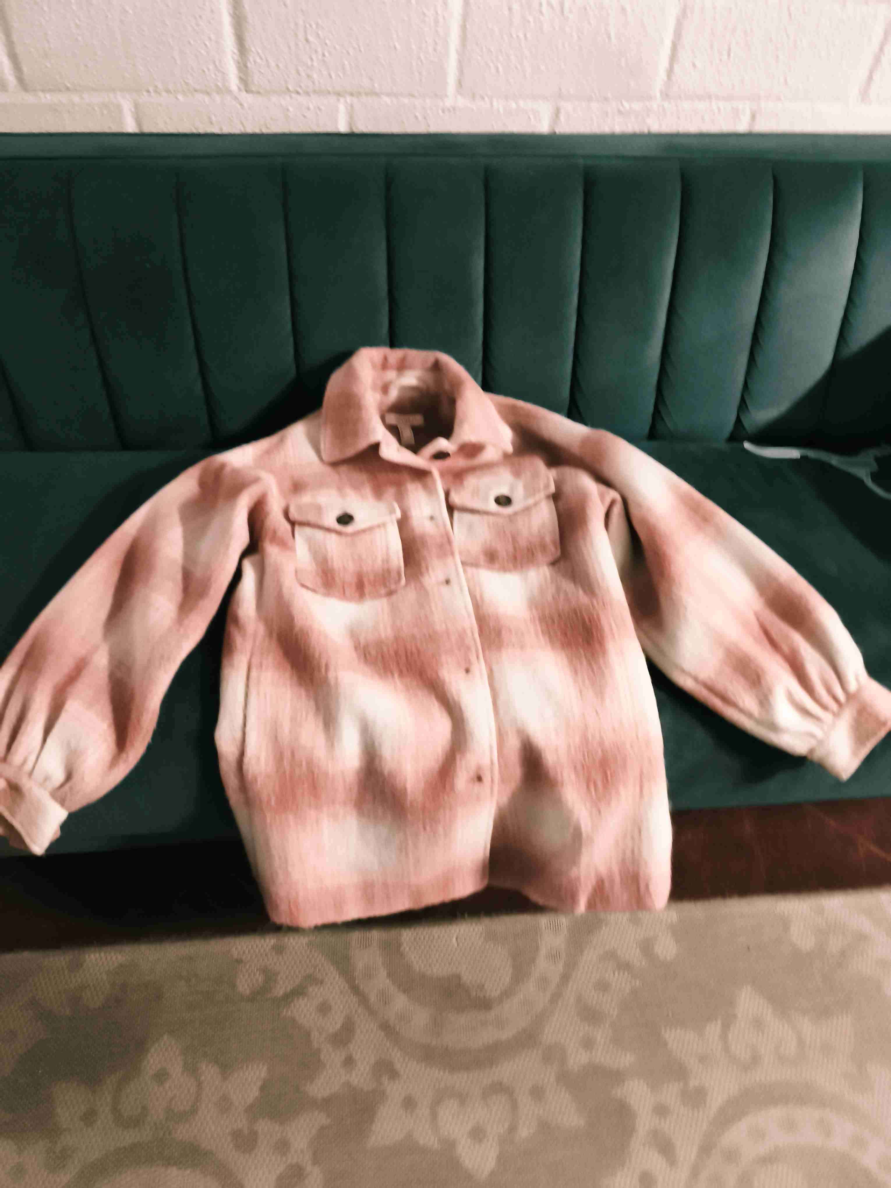 Chaqueta de cuadros rosada - miniatura 2