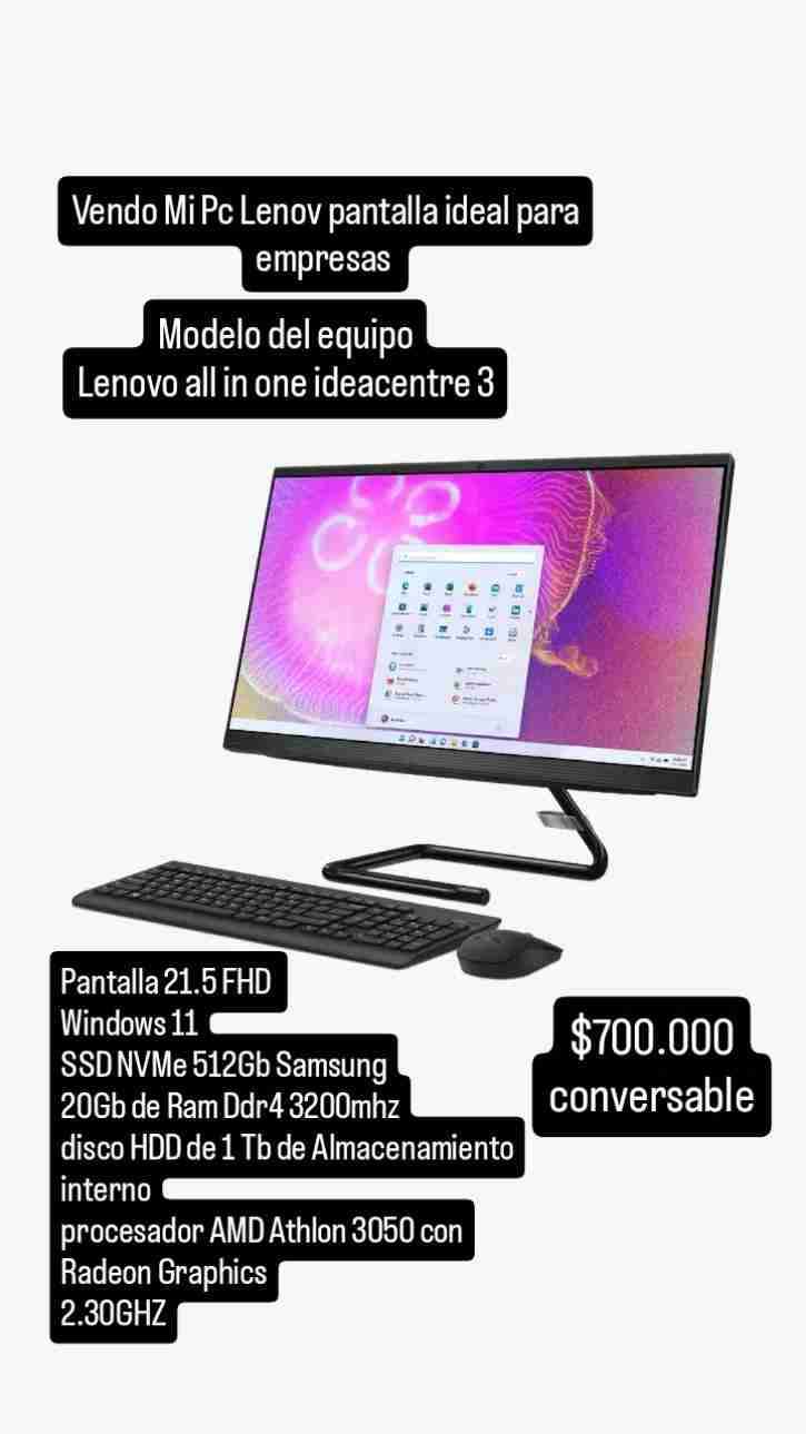 PC Lenovo Ideacentre 3 All-in-One