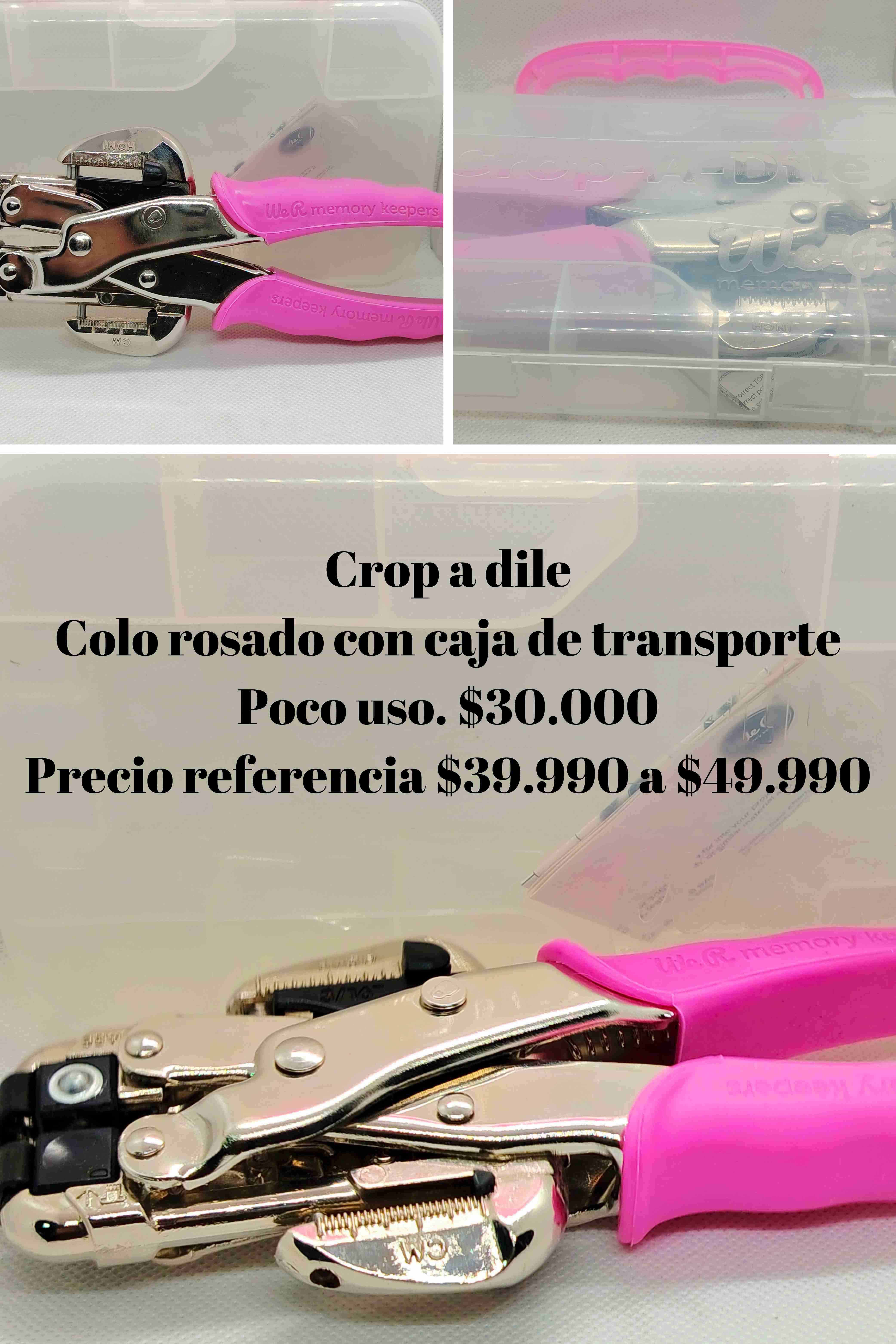 Ojetilladora Crop-a-Dile rosada