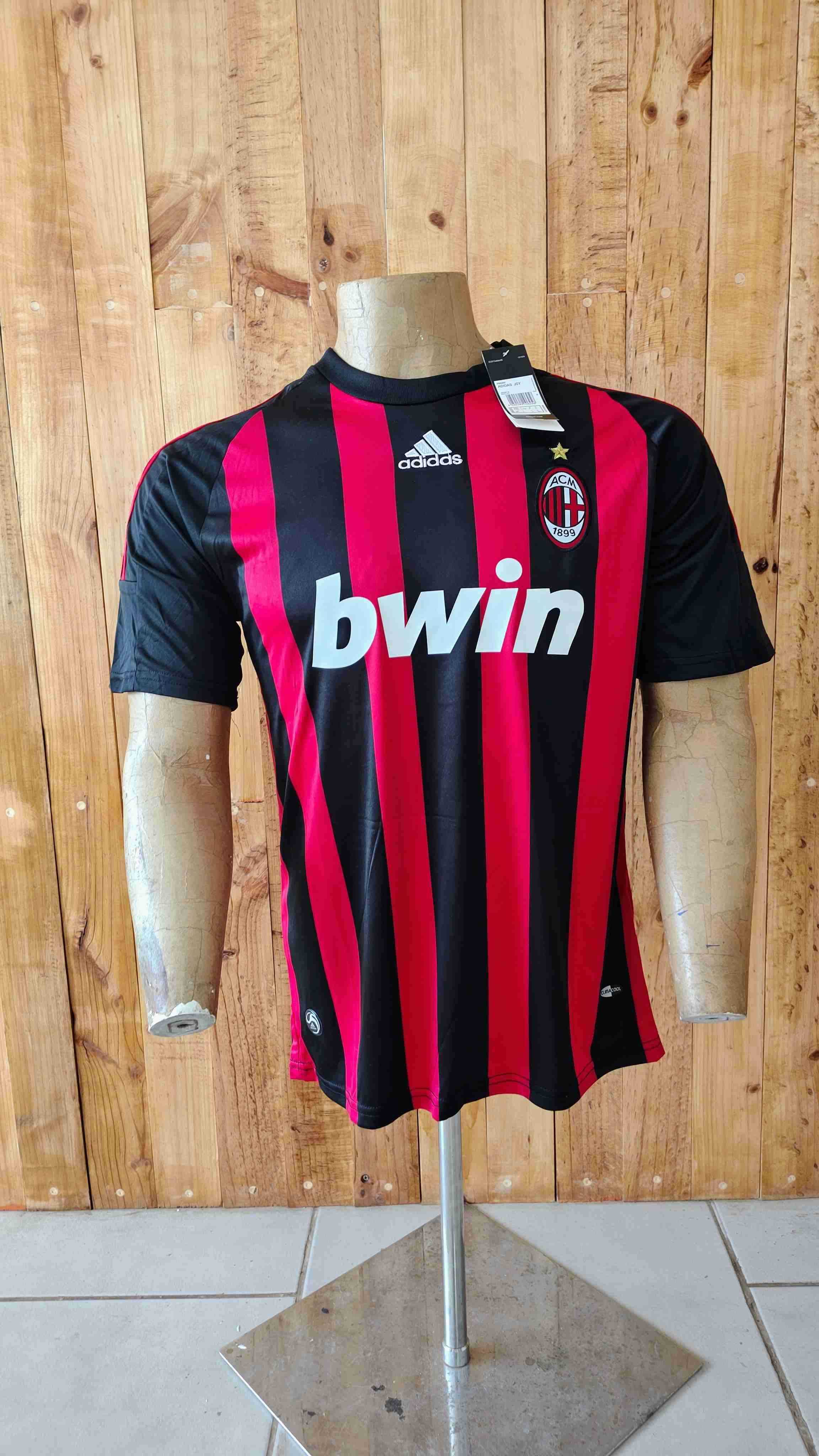 Camiseta Adidas AC Milan rayada - miniatura 1