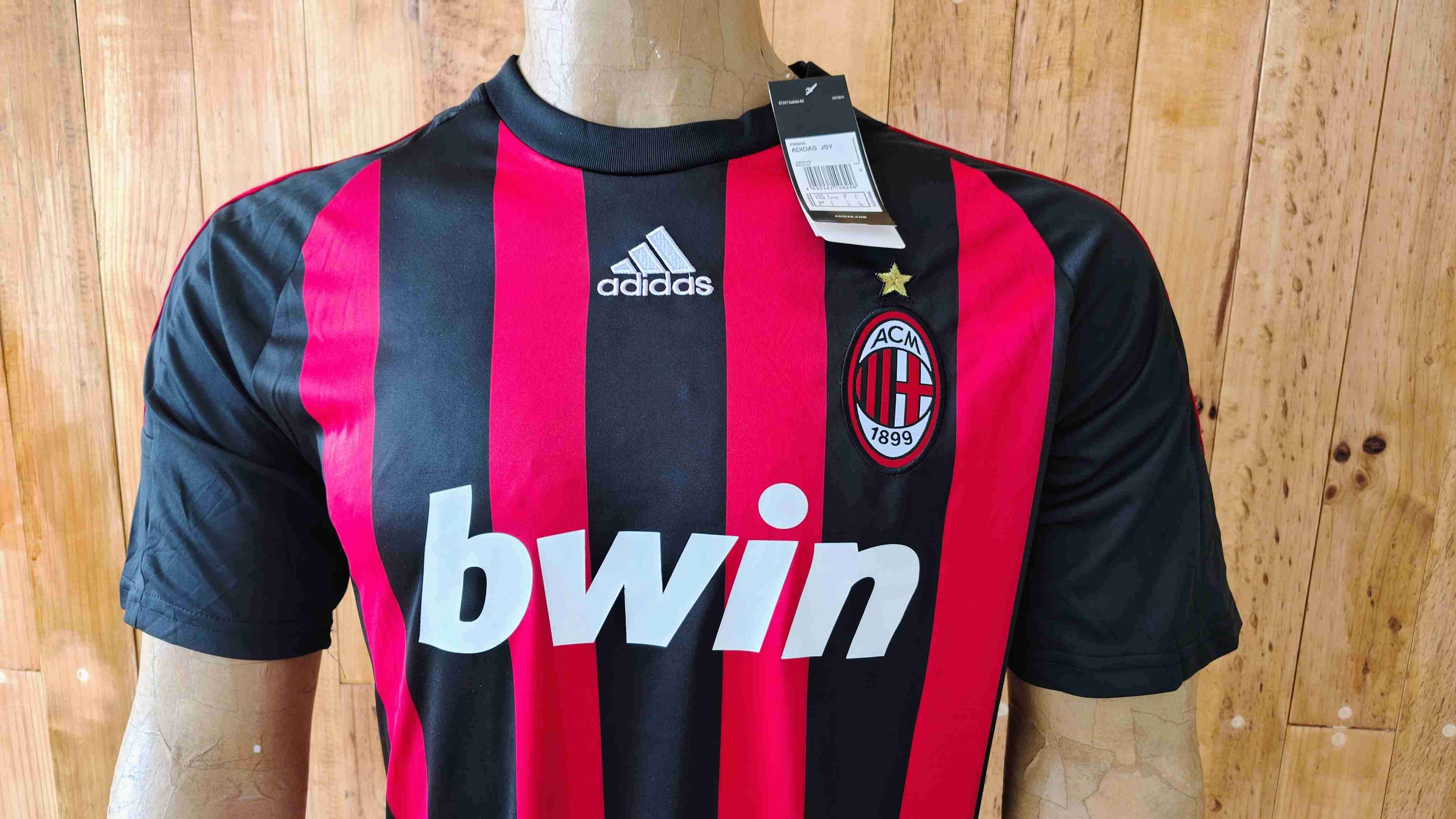 Camiseta Adidas AC Milan rayada - miniatura 2
