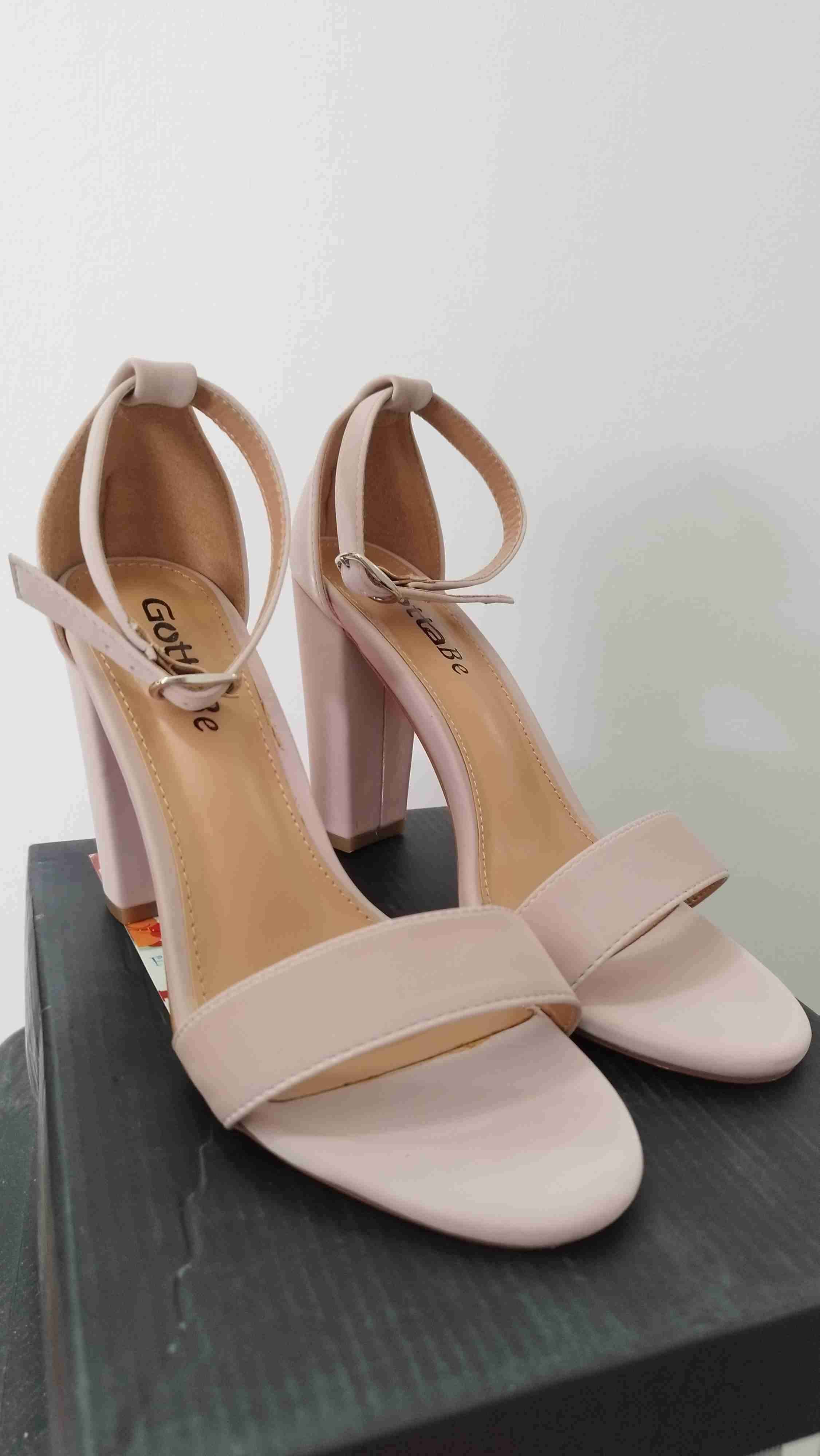 Sandalias color palo rosa elegantes - miniatura 3